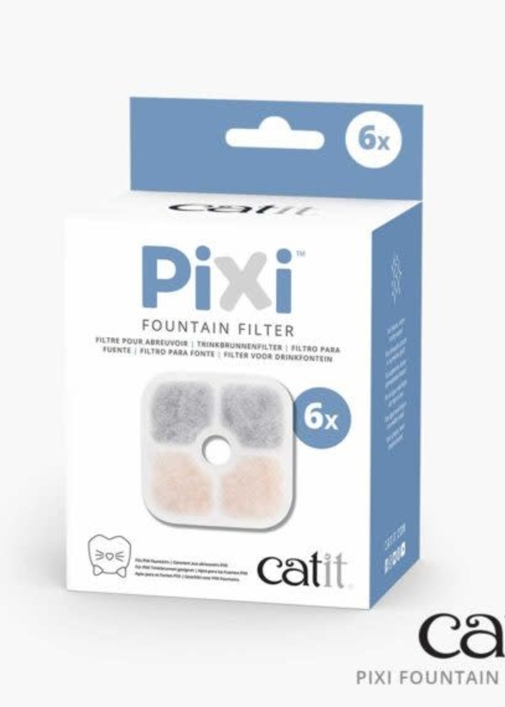 CatIt Catit Pixi Fountain Cartridge, 6-pack