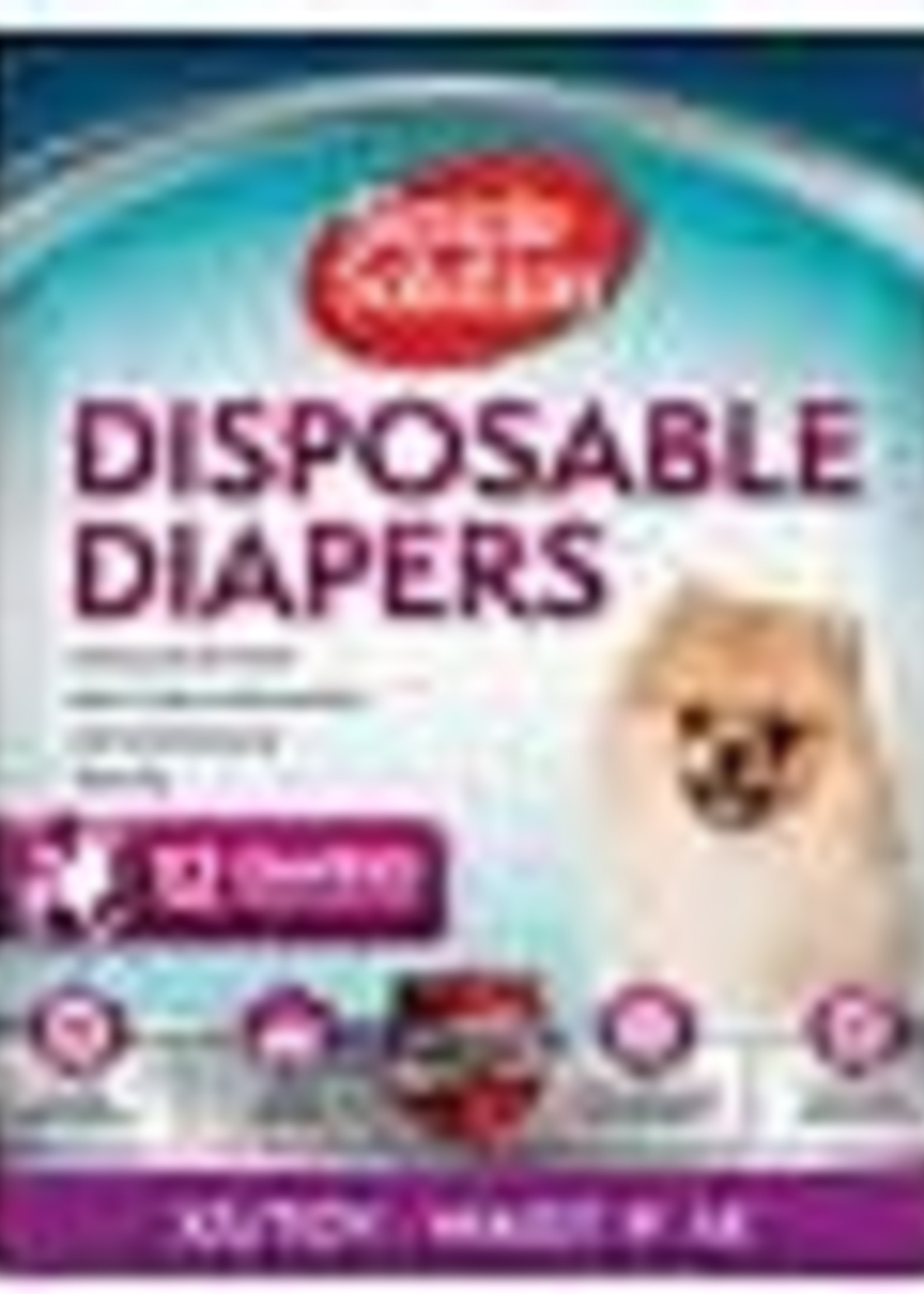Simple Solutions Disposable Female Diapers XSmall/Toy 12PK