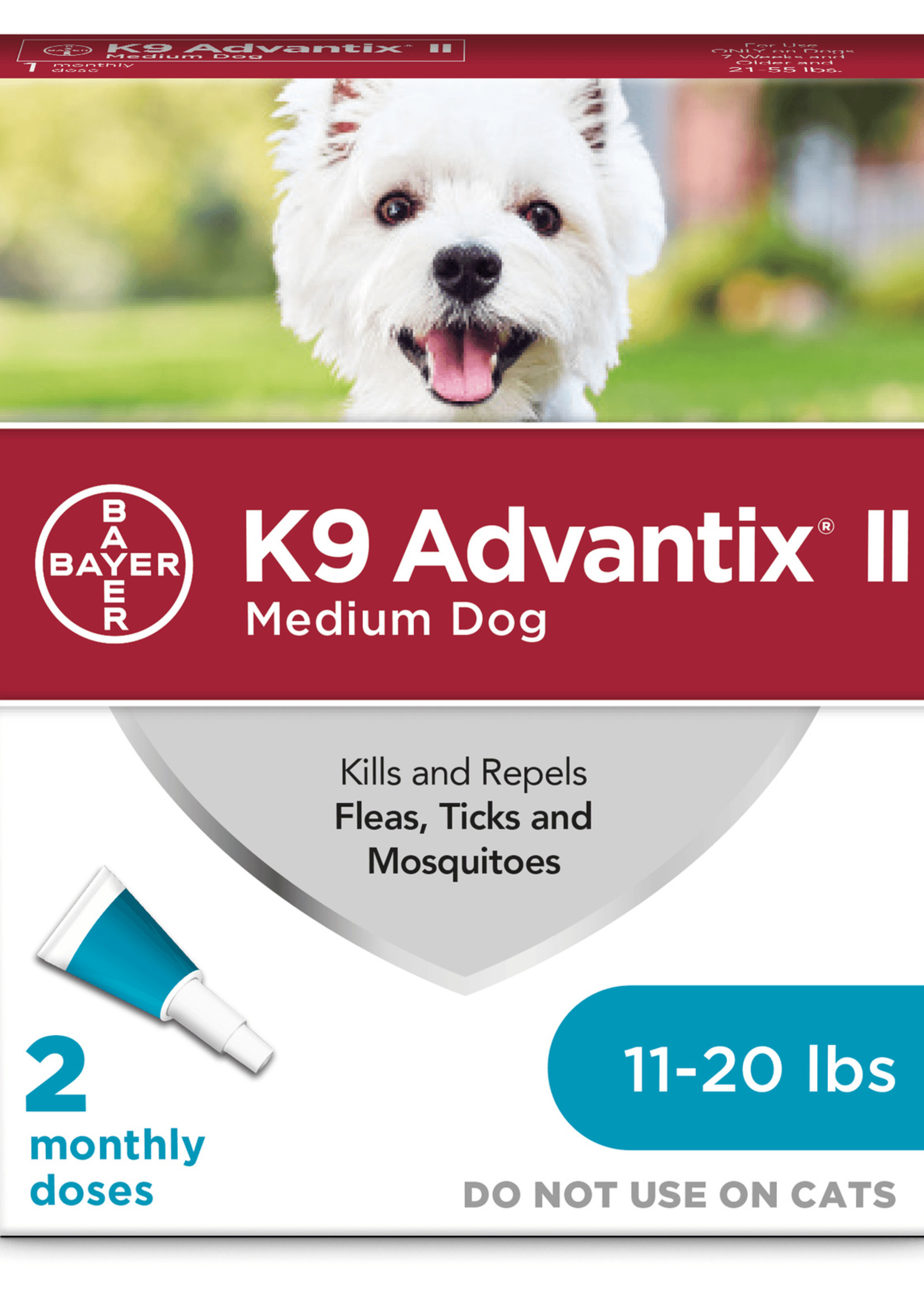 K9 Advantix ll K9 Advantix II Medium Dog 2d Dose x1.0ml