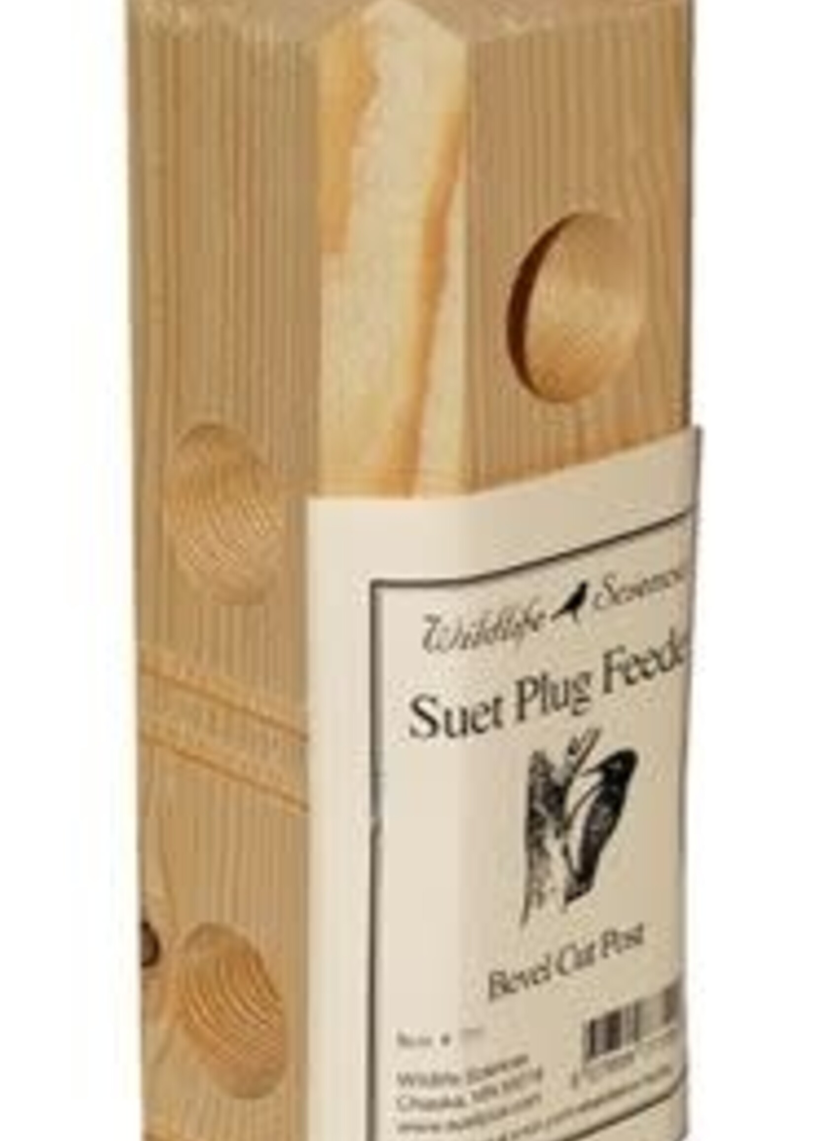 St. Albans Bay Suet Plus WLS Suet Plug Feeder-Pine