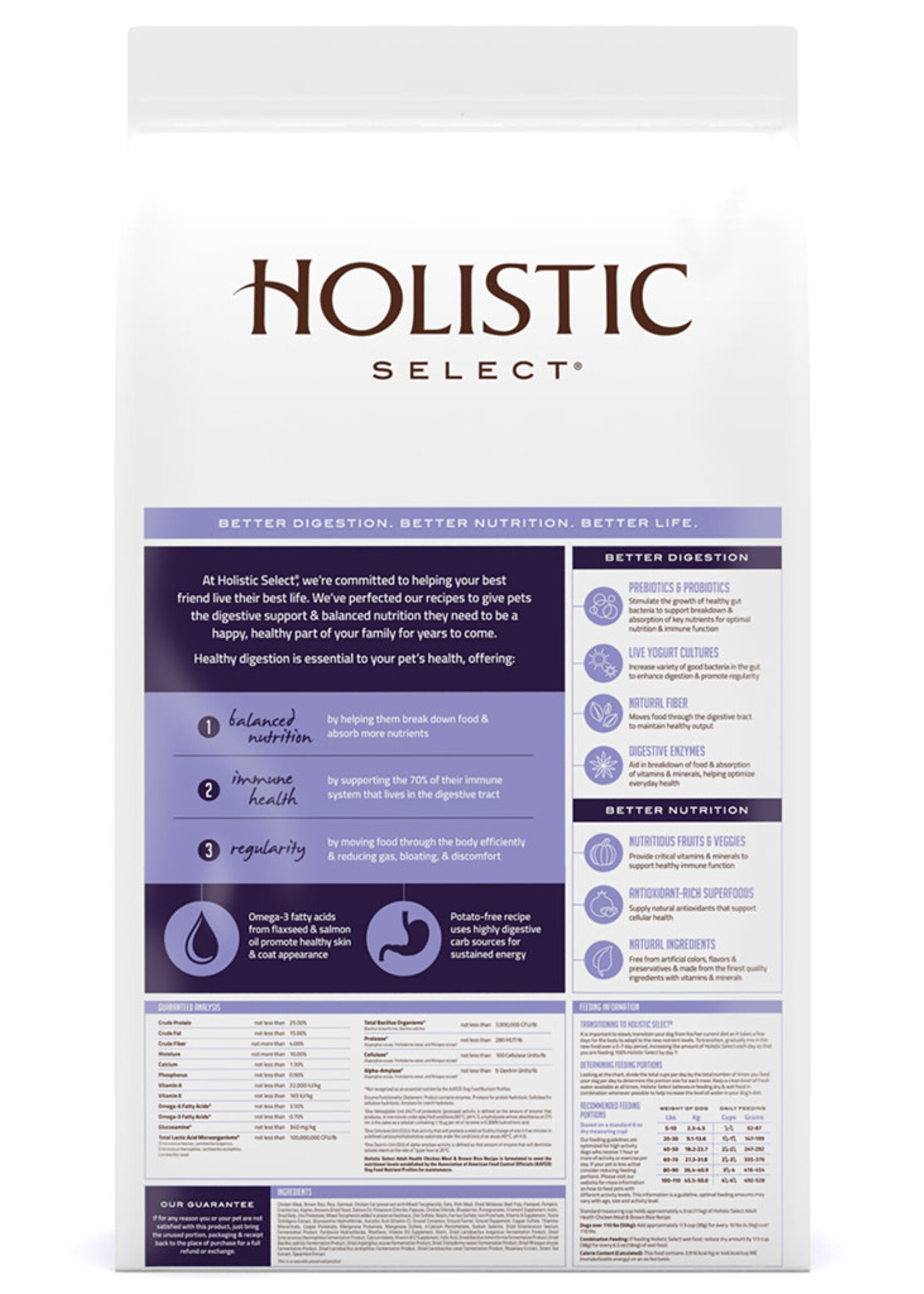 Holistic Select Holostic Select Chicken Meal & Brown Rice Recipe 30LB **Sp Ord**