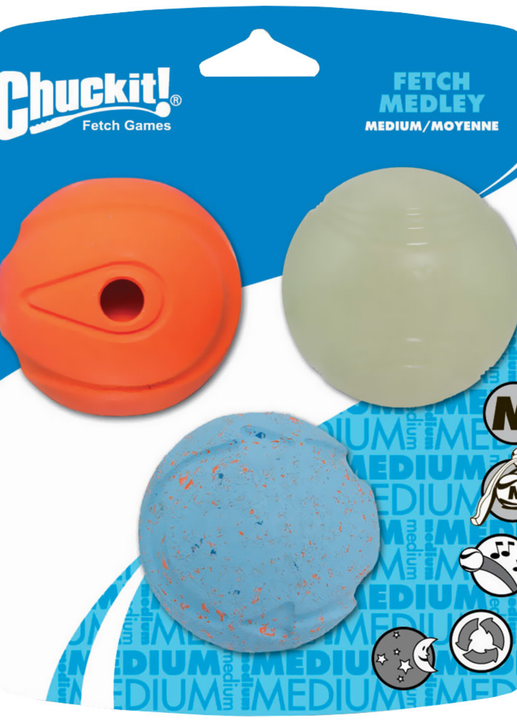 ChuckIt! Chuckit! Fetch Medley Medium  3pack