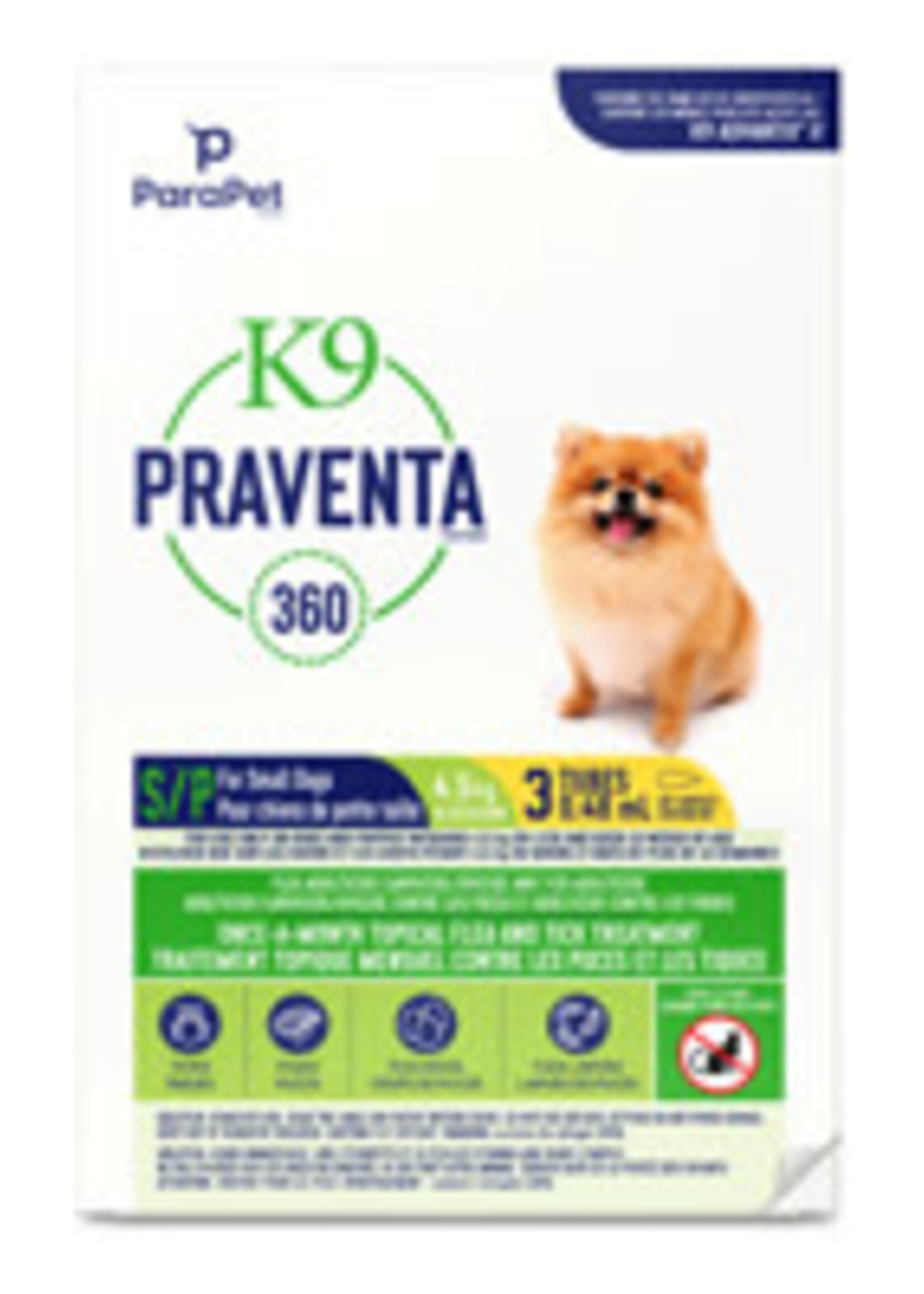 K9 Praventa PR K9 Praventa 360, S Dogs, 3 Tubes