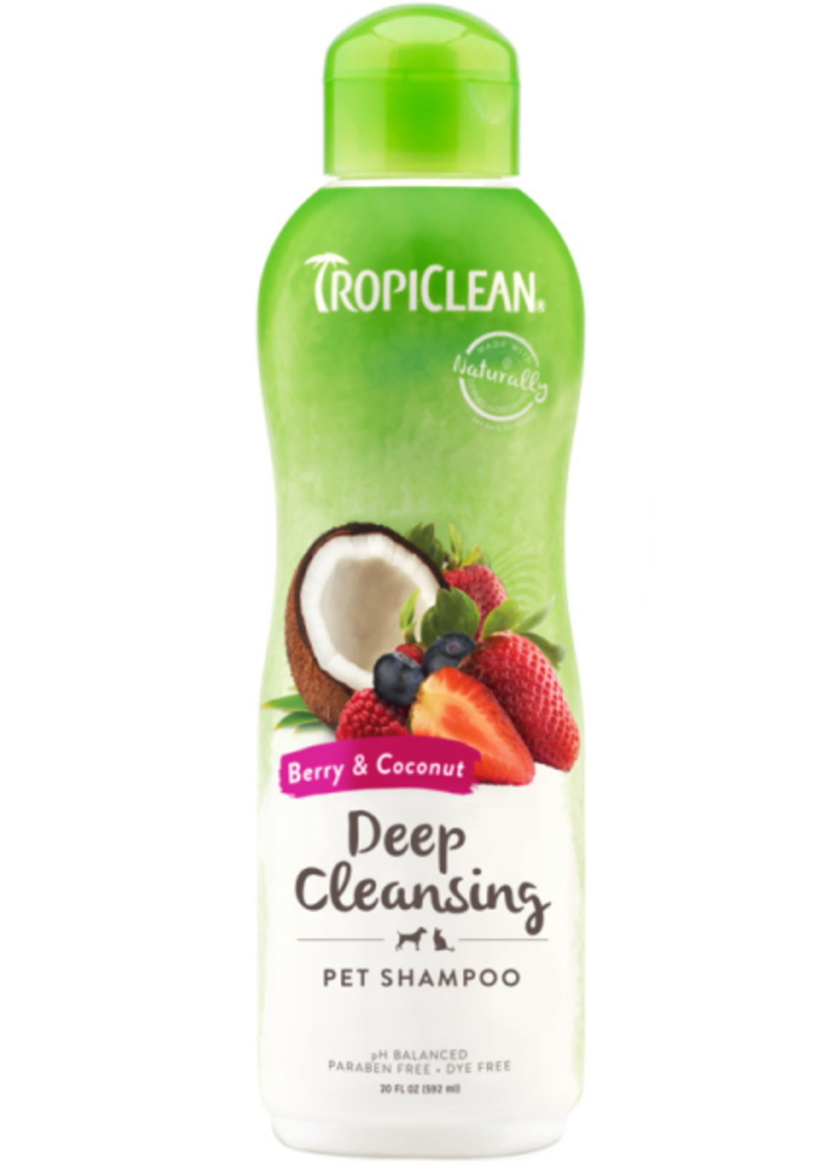 Tropiclean Berry Clean Deep Cleaning Shampoo  20 oz