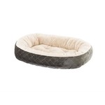 Ethical Quilted Oval Bed - Gray 26"