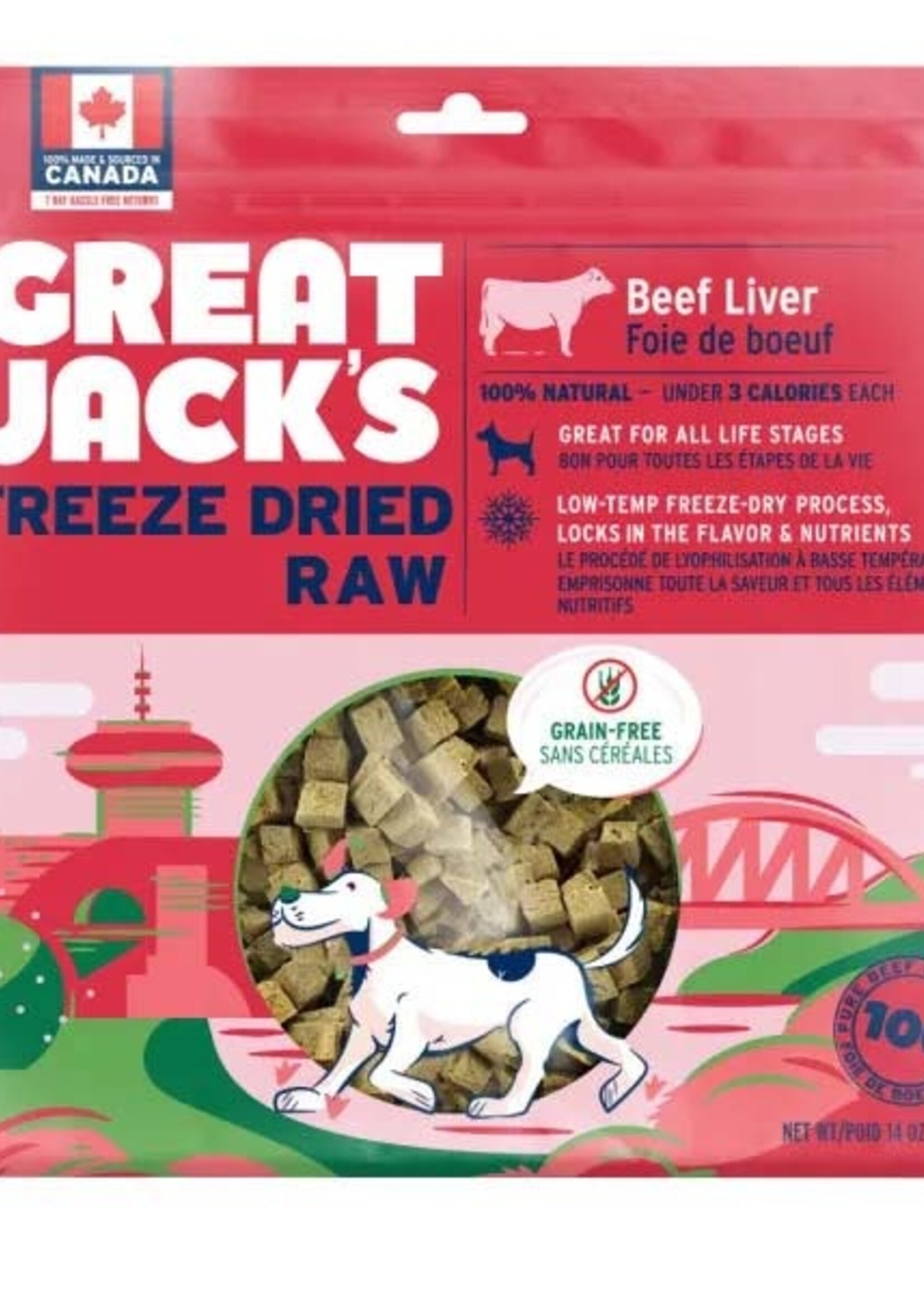 Great Jacks Great Jacks Freeze-Dried Treat & Food Topper - Beef Liver - 198g