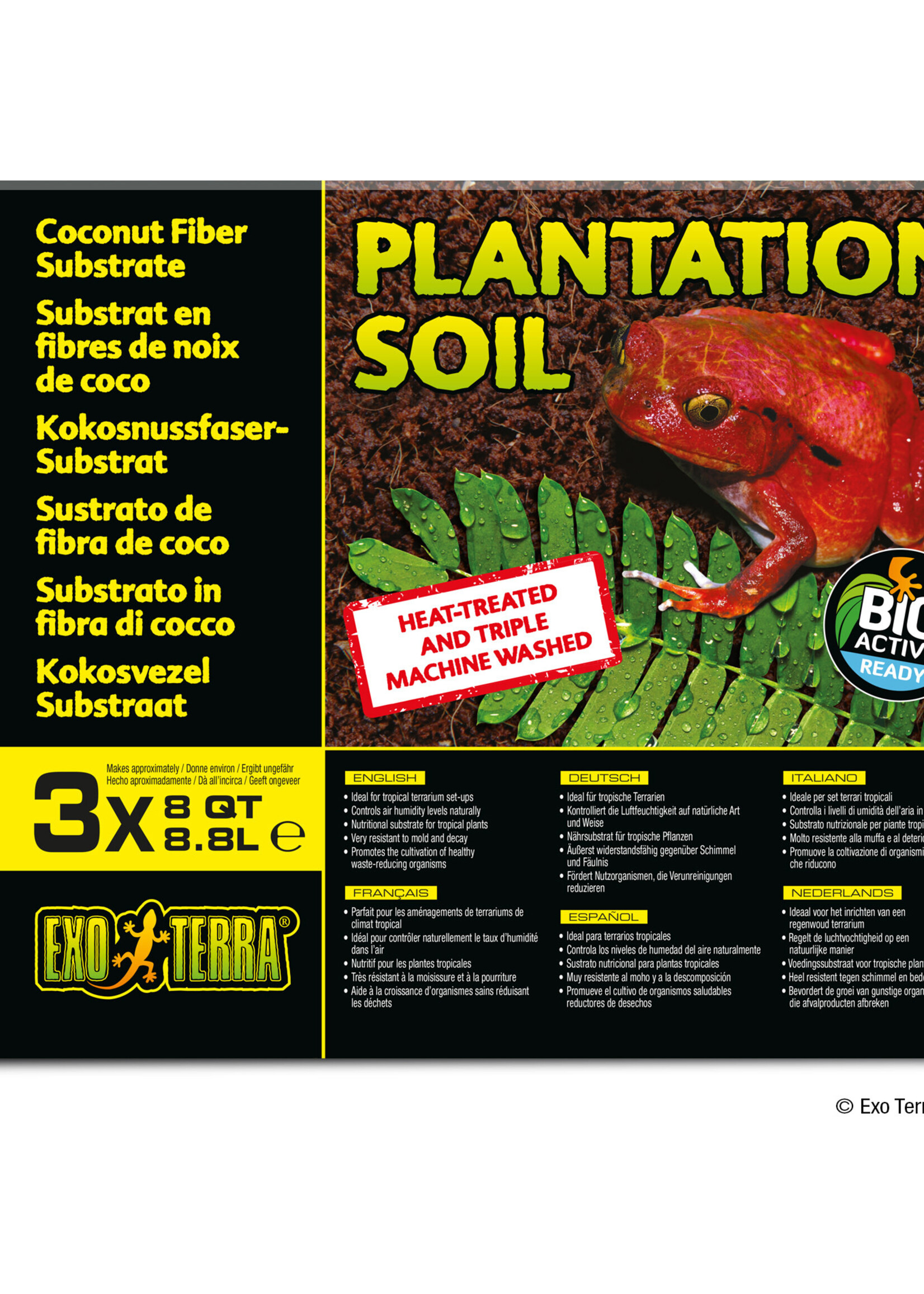 Exo Terra Plantation Soil - 3 x 8 qt (3 x 8.8 L)