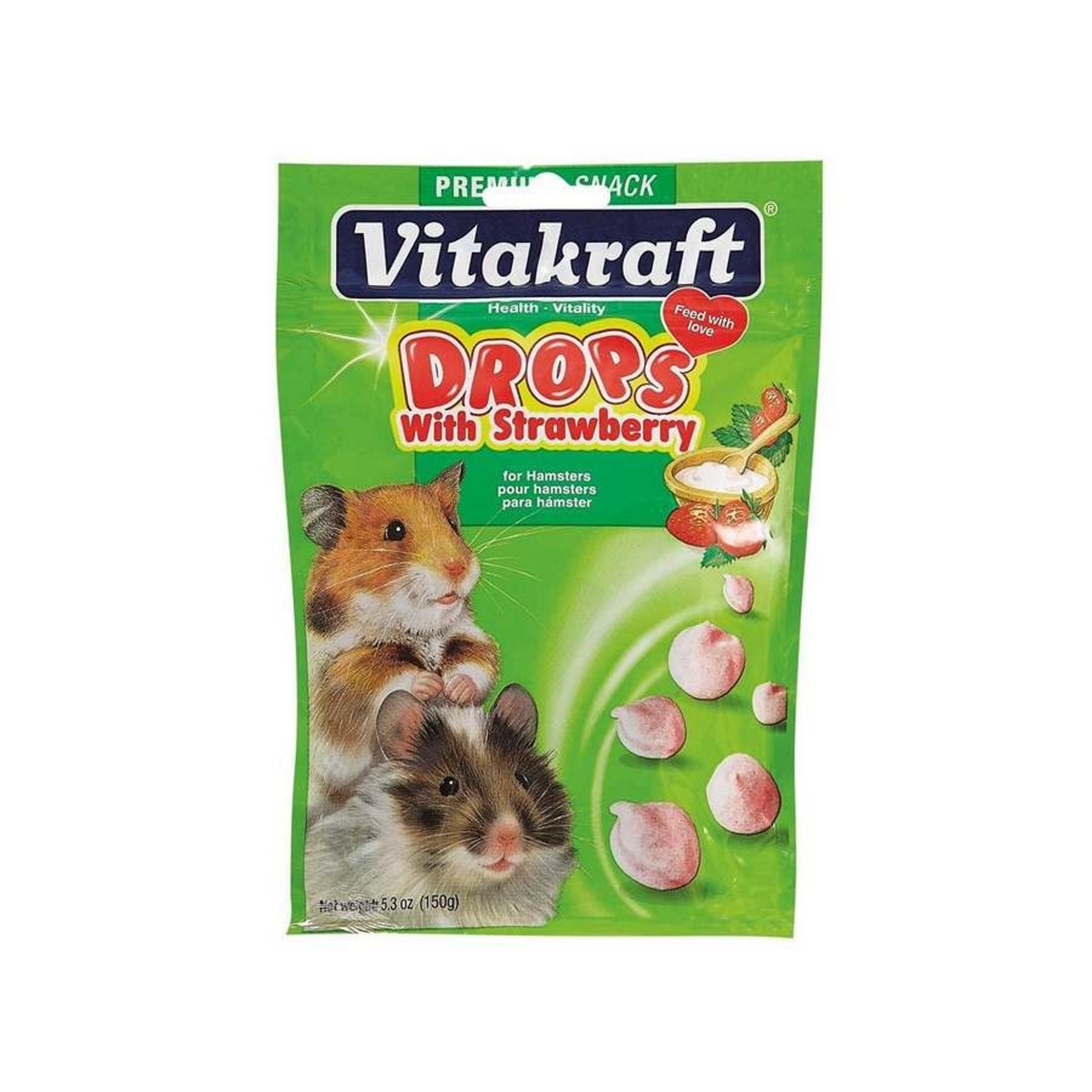 VITAKRAFT Vitakraft Hamster Drops Strawberry 5.3oz