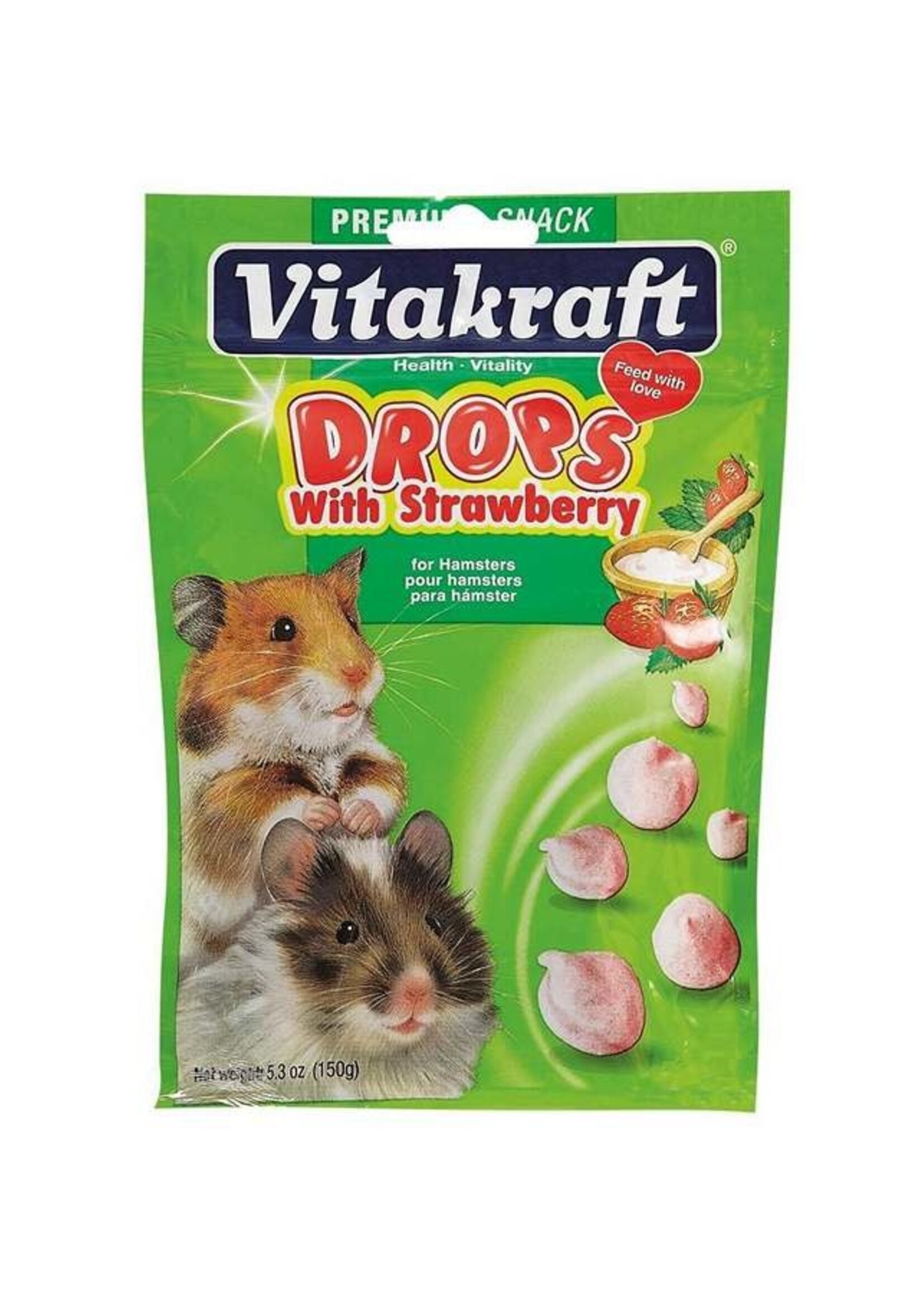 VITAKRAFT Vitakraft Hamster Drops Strawberry 5.3oz