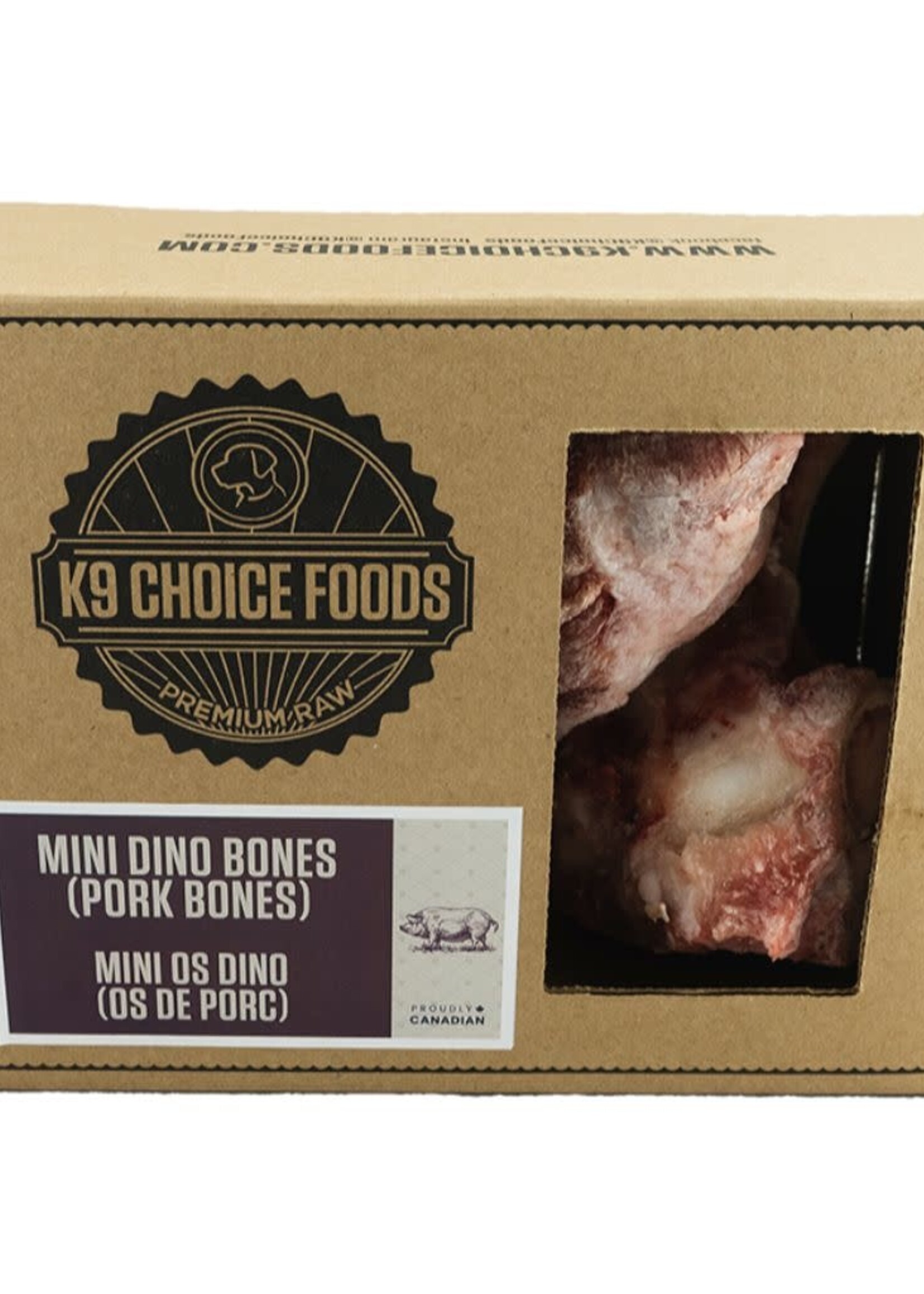 K9 Choice K9 Choice - Mini Dino Pork Bones - 3PK