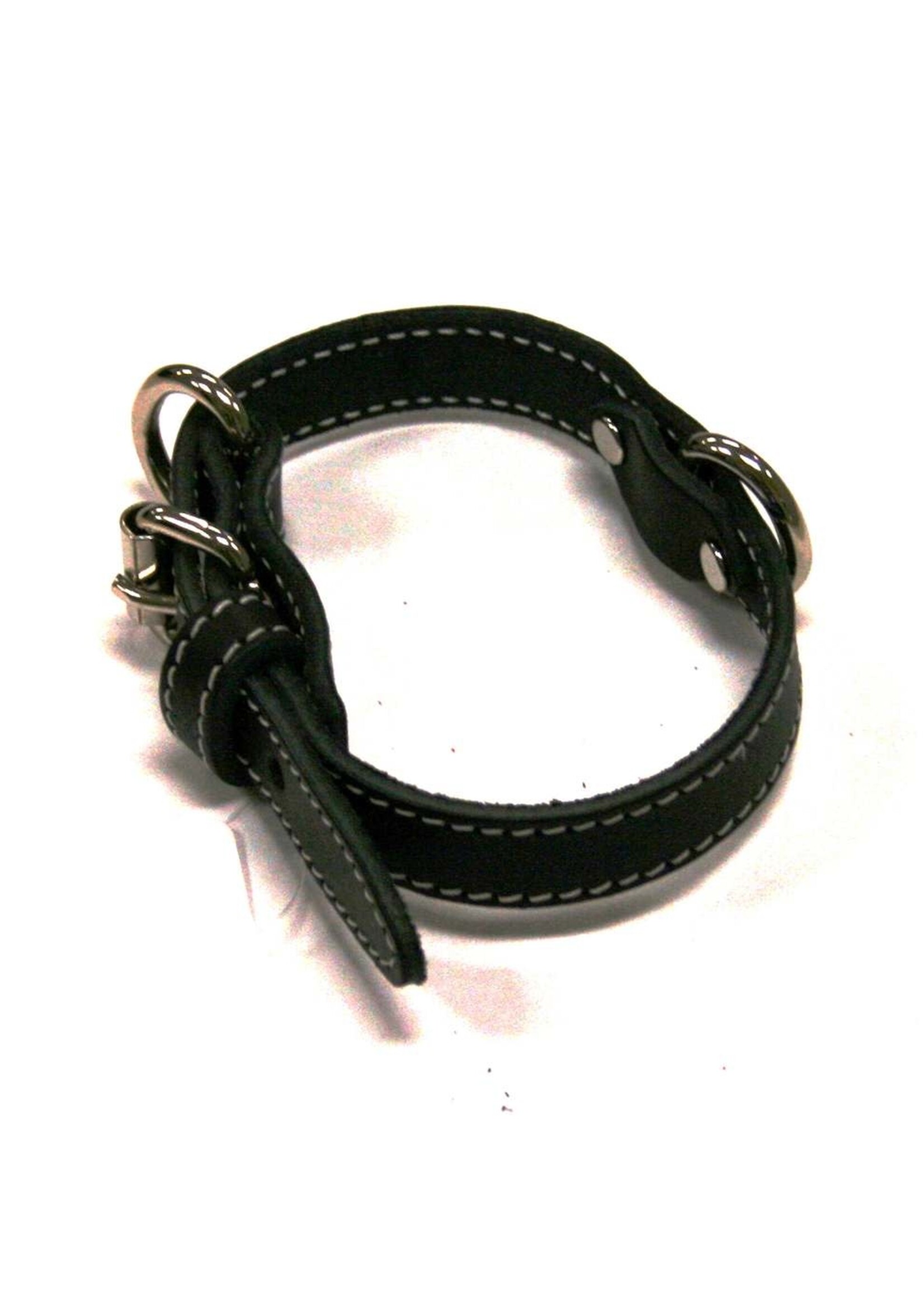 Lacets Arizona Collar-Single Leather-Black, 3/4 x 18 inch