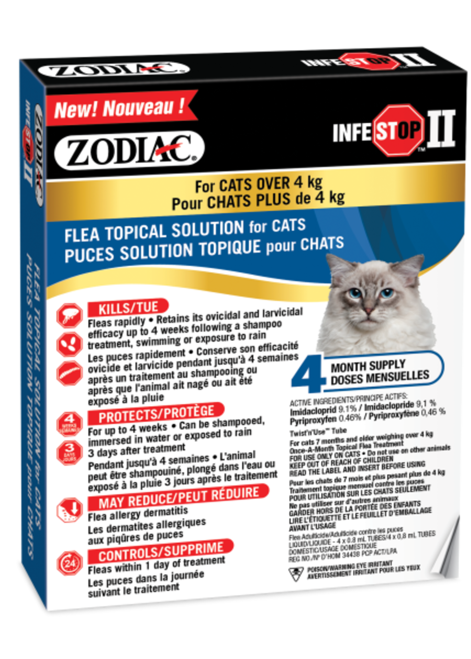 Zodiac Infestop II Topical Cats over 4 kg