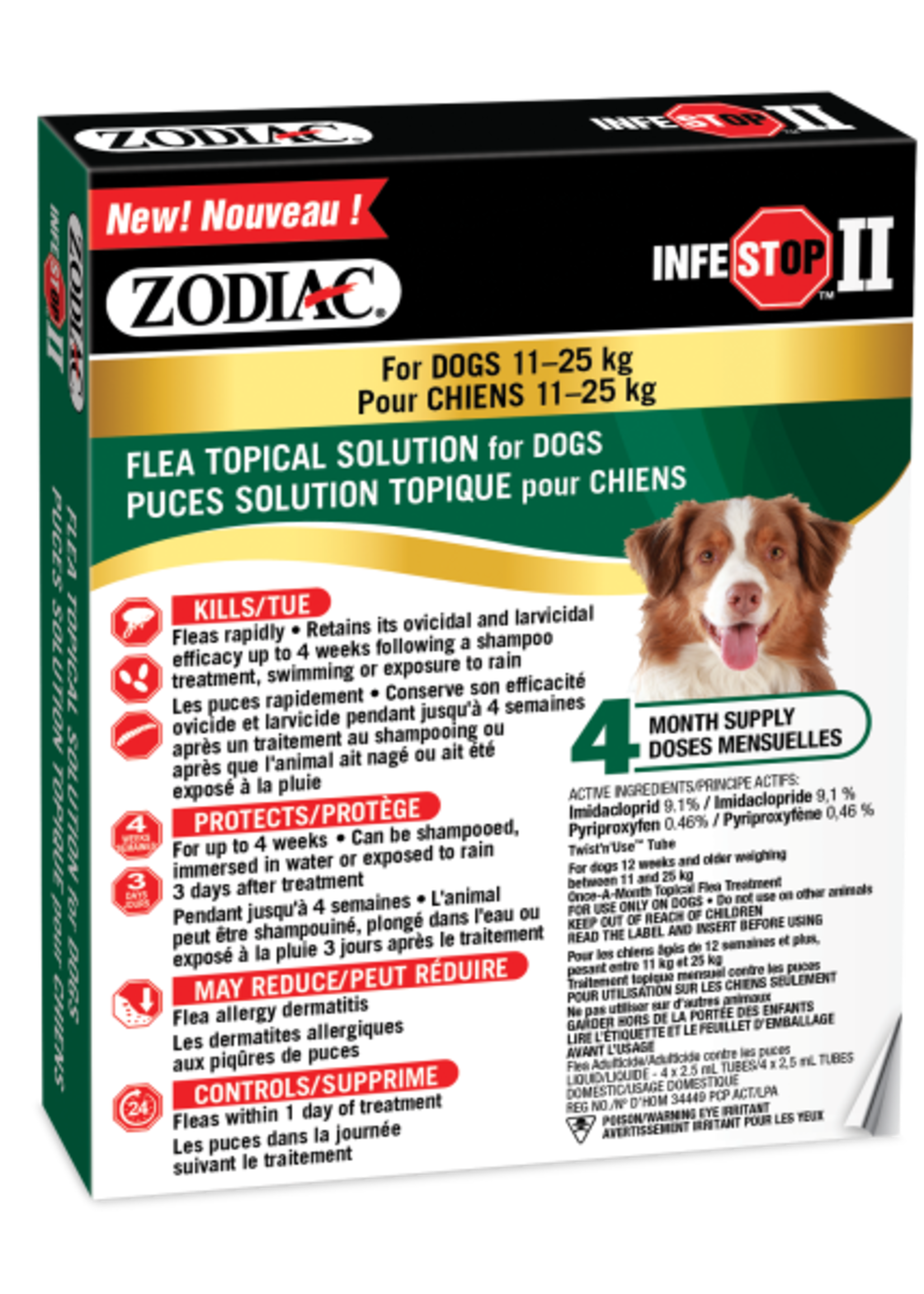 Zodiac Infestop II Topical Dogs 11 to 25 kg