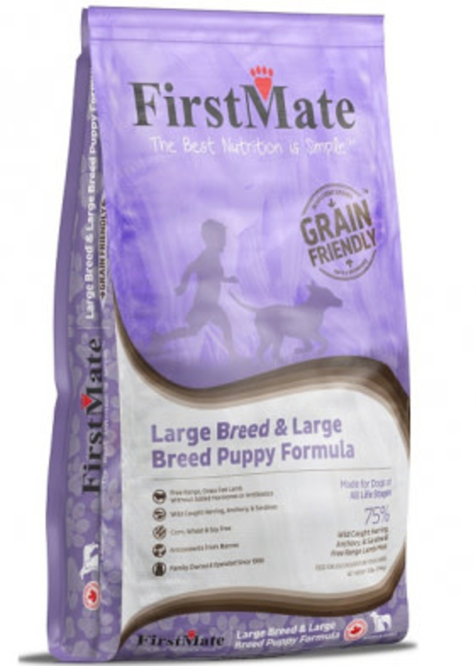 First Mate FirstMate Dog Grain Friendly Large Breed Puppy + Adult 25 lb