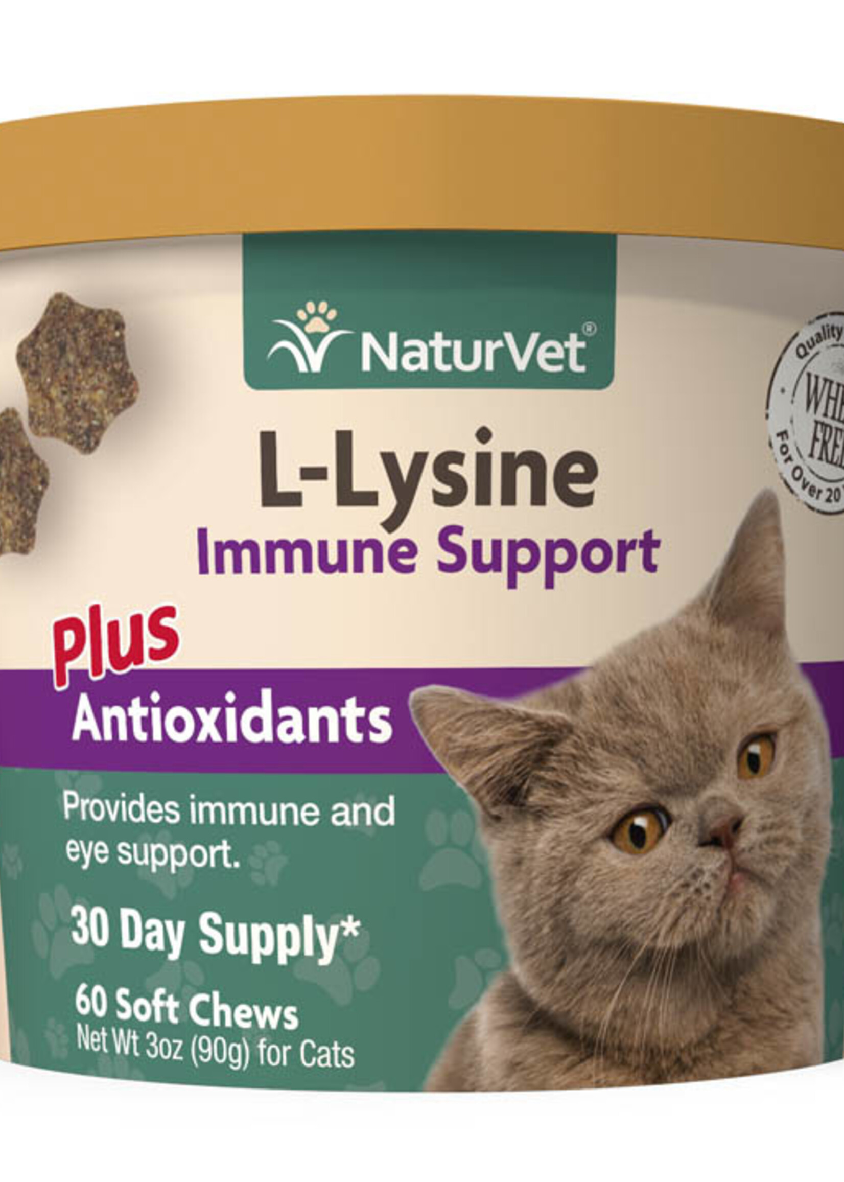 NaturVet L-Lysine Cat Soft Chew - 60 count