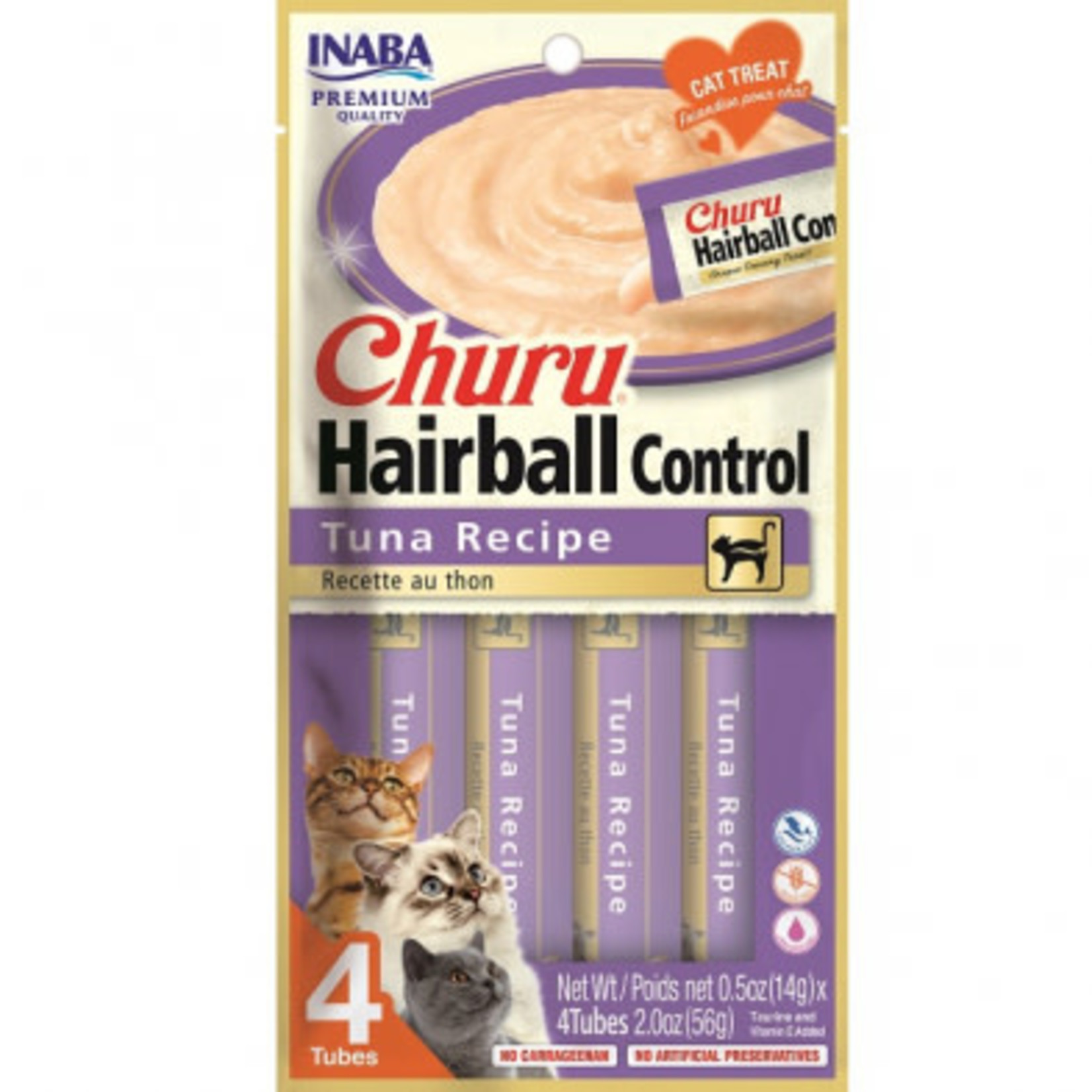 Inaba INA Churu Puree Hairball Control Tuna