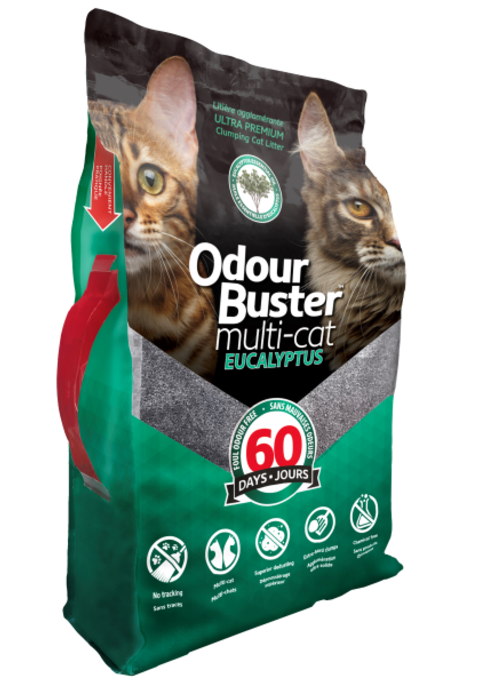 Odour Buster Odour Buster Multi-Cat with Eucalyptus Litter 12 kg