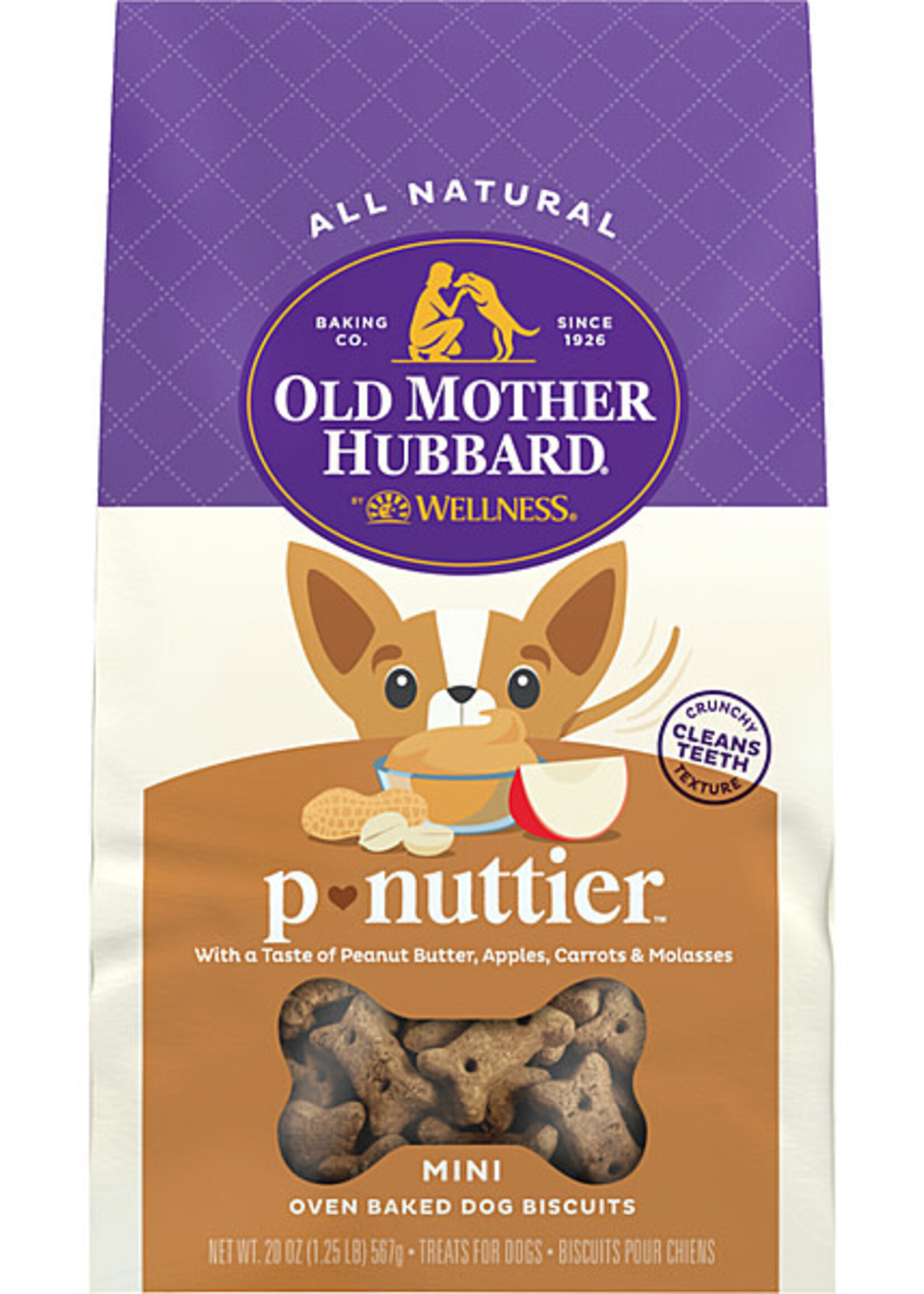 Old Mother Hubbard OMH Classic Oven Baked P-Nutter Treats Mini-20oz