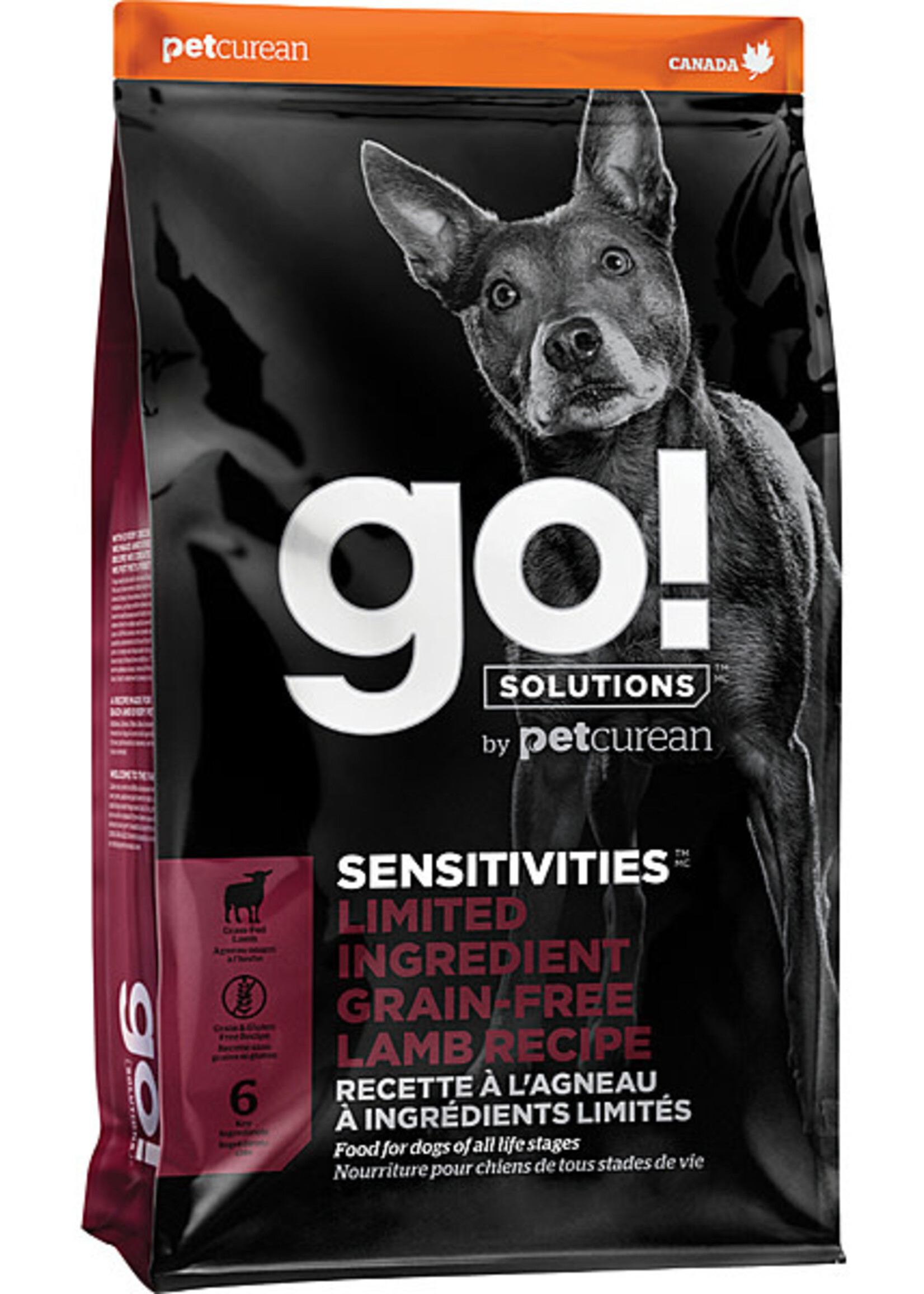 Petcurean Go! GO! Sensitivities LID GF Lamb 3.5LB