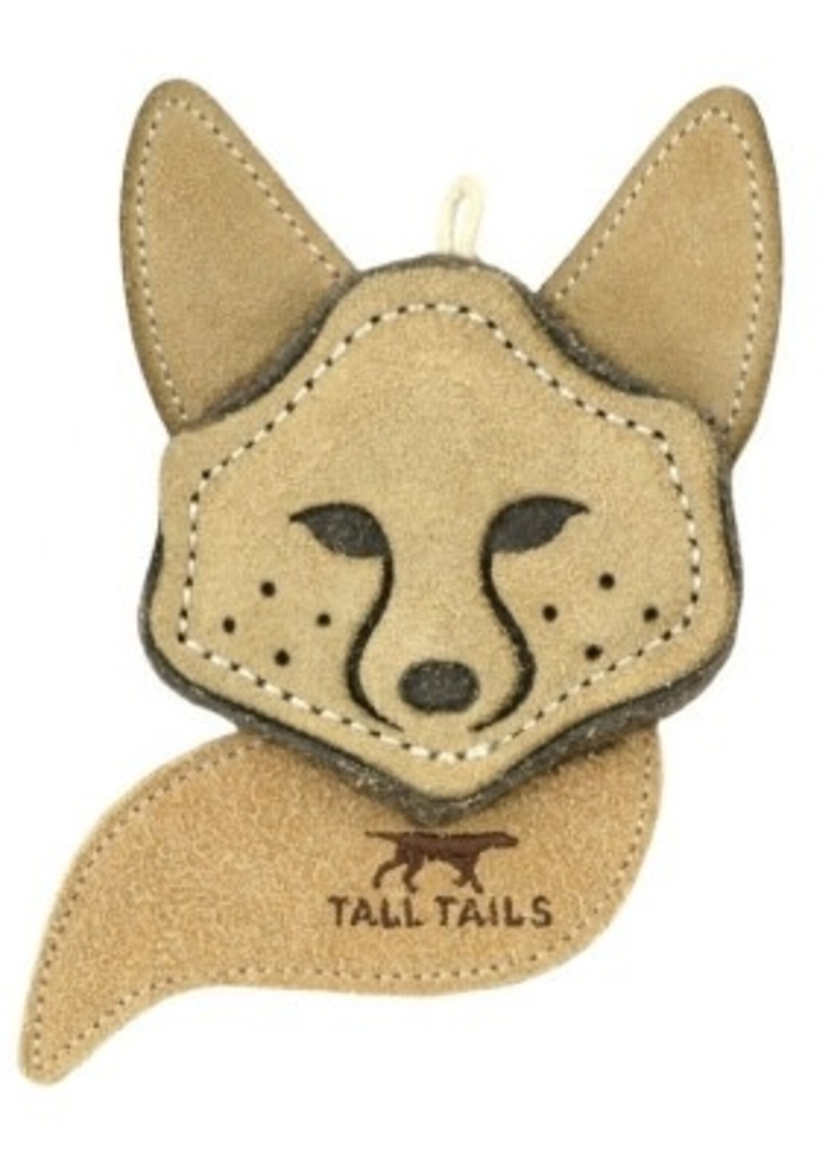 Tall Tails TALL TAILS 4" Natural Leather Fox Toy - NATURAL