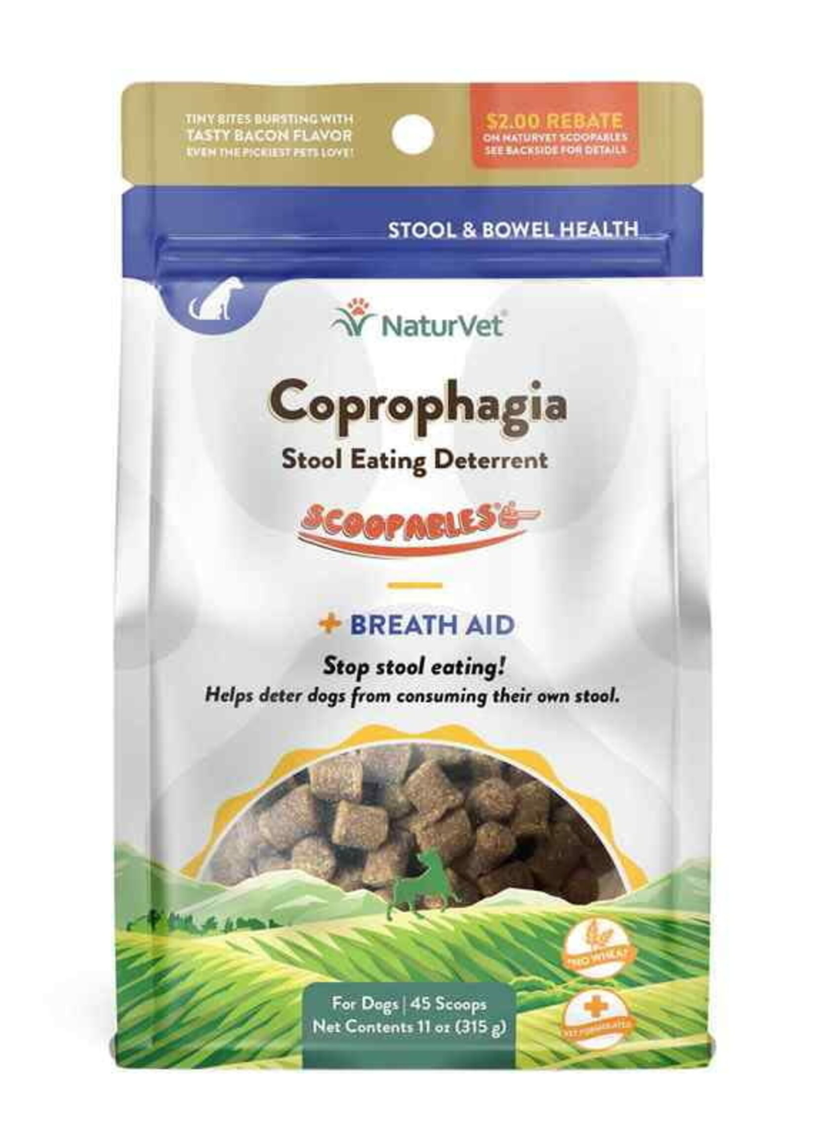 NaturVet Scoopables Coprophagia Dog 11oz (Bag)