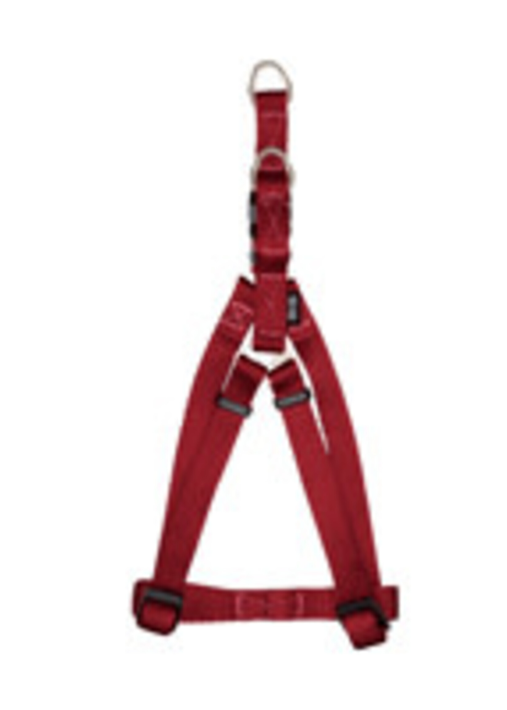 Zeus Zeus Nylon Step-In Dog Harness - Deep Red - Small - 1 cm x 33 cm-45 cm (3/8in x 13in-18in