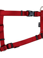 Zeus Zeus Nylon Dog Harness - Deep Red - Large - 2 cm x 45-70 cm (3/4in x 18-27in)