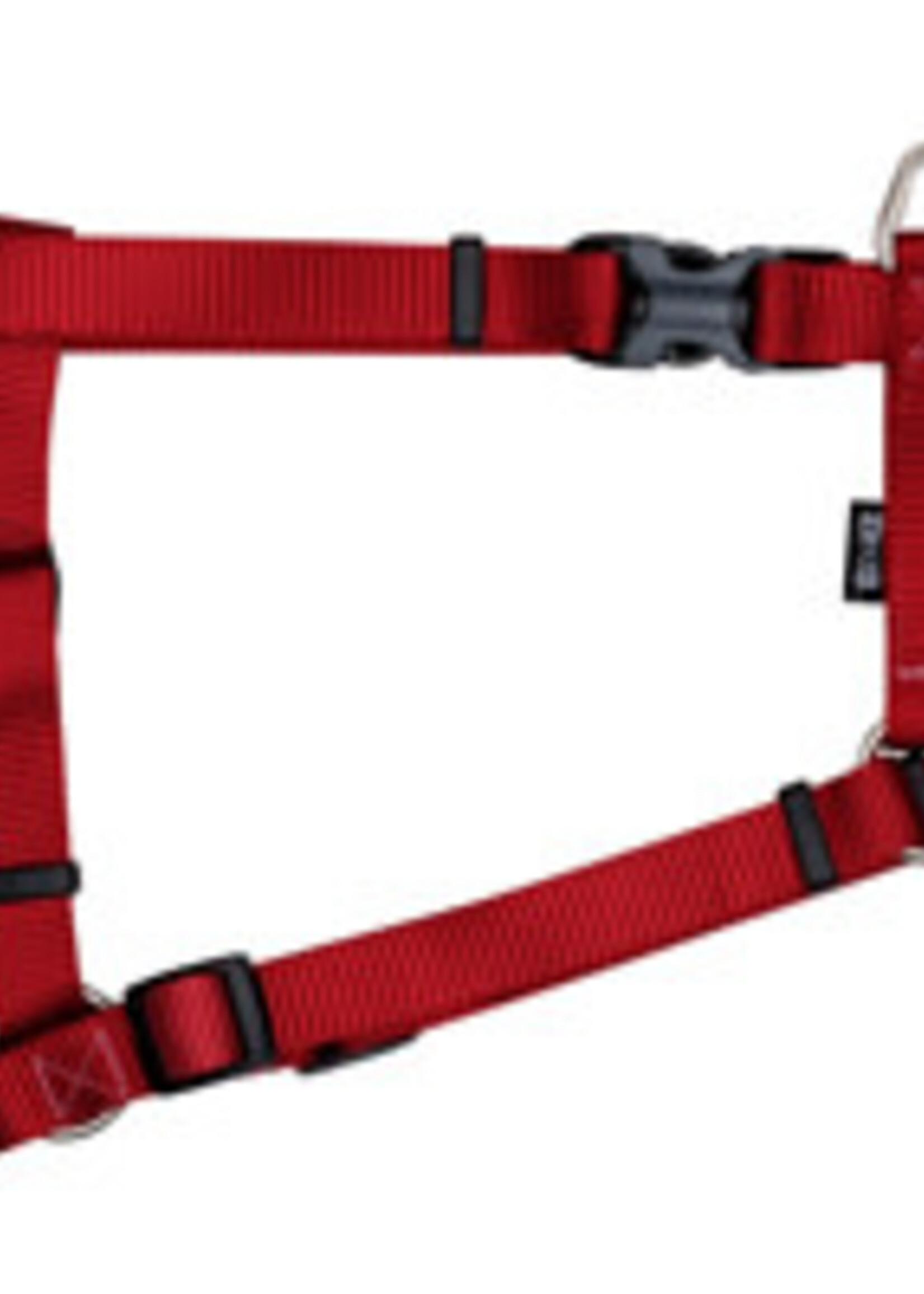 Zeus Zeus Nylon Dog Harness - Deep Red - Large - 2 cm x 45-70 cm (3/4in x 18-27in)