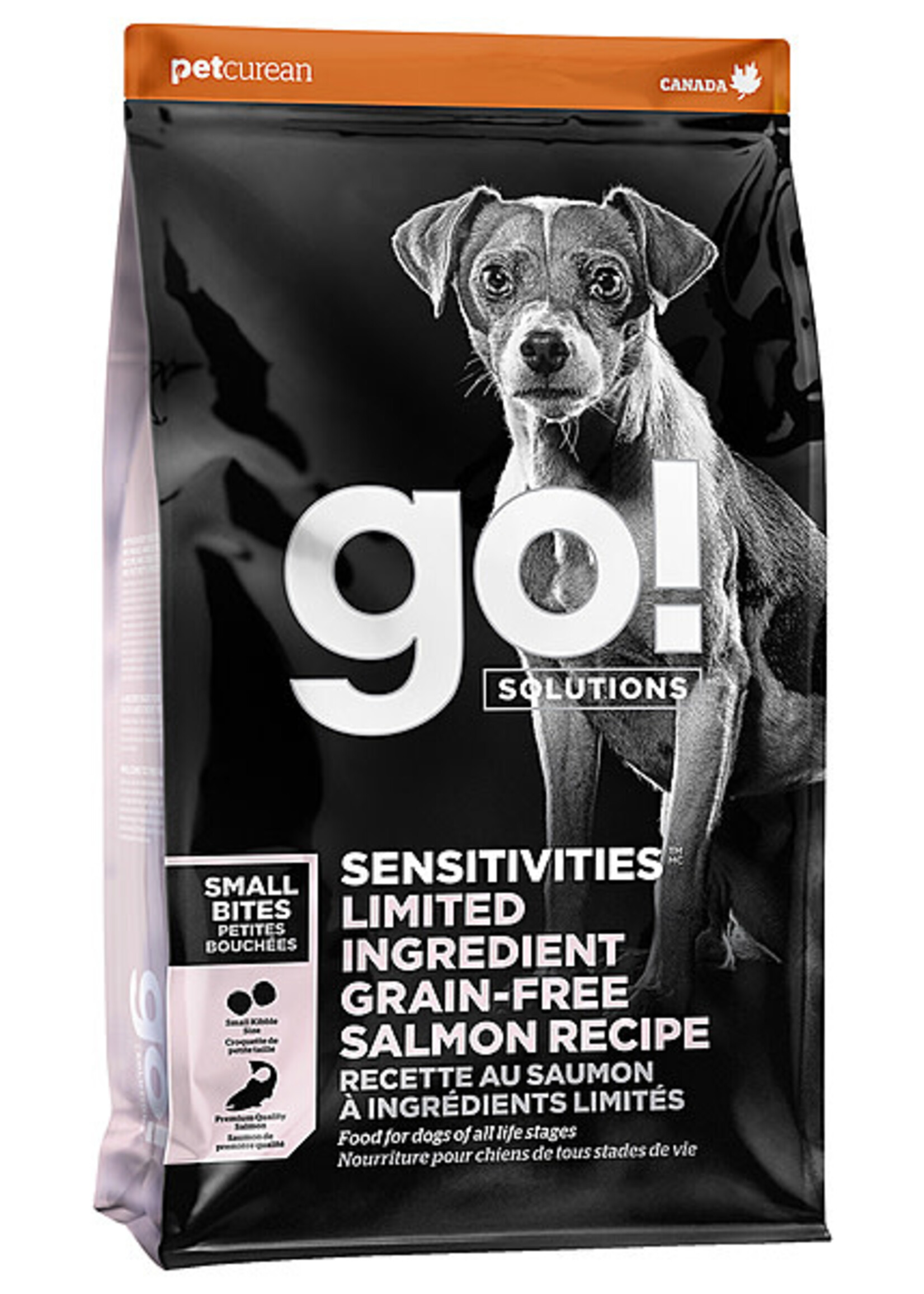 Petcurean Go! GO! Sensitivities LID Salmon Small Bites 22LB