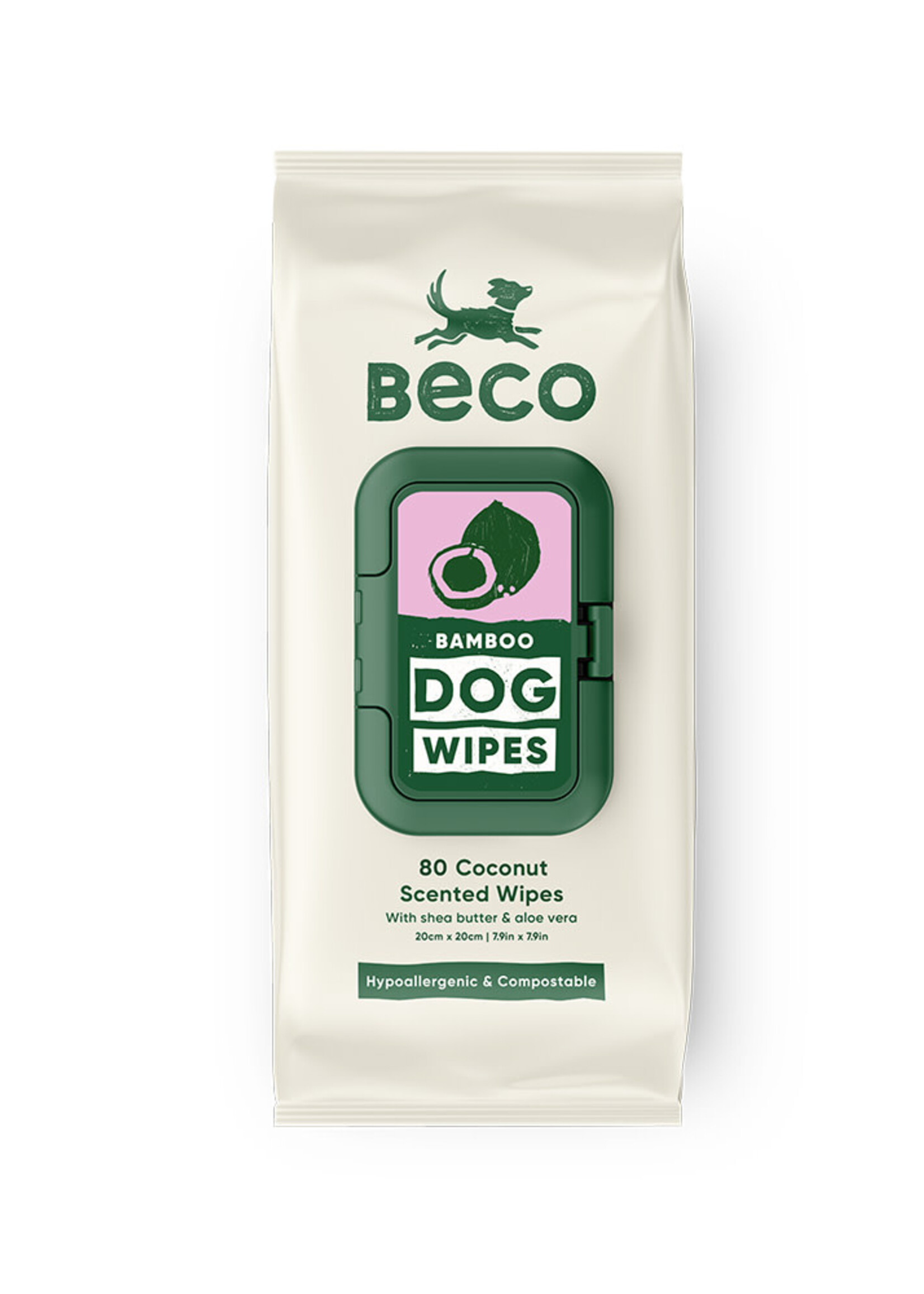 Beco Beco Bamboo Dog Wipes - Coconut Scent - Disc