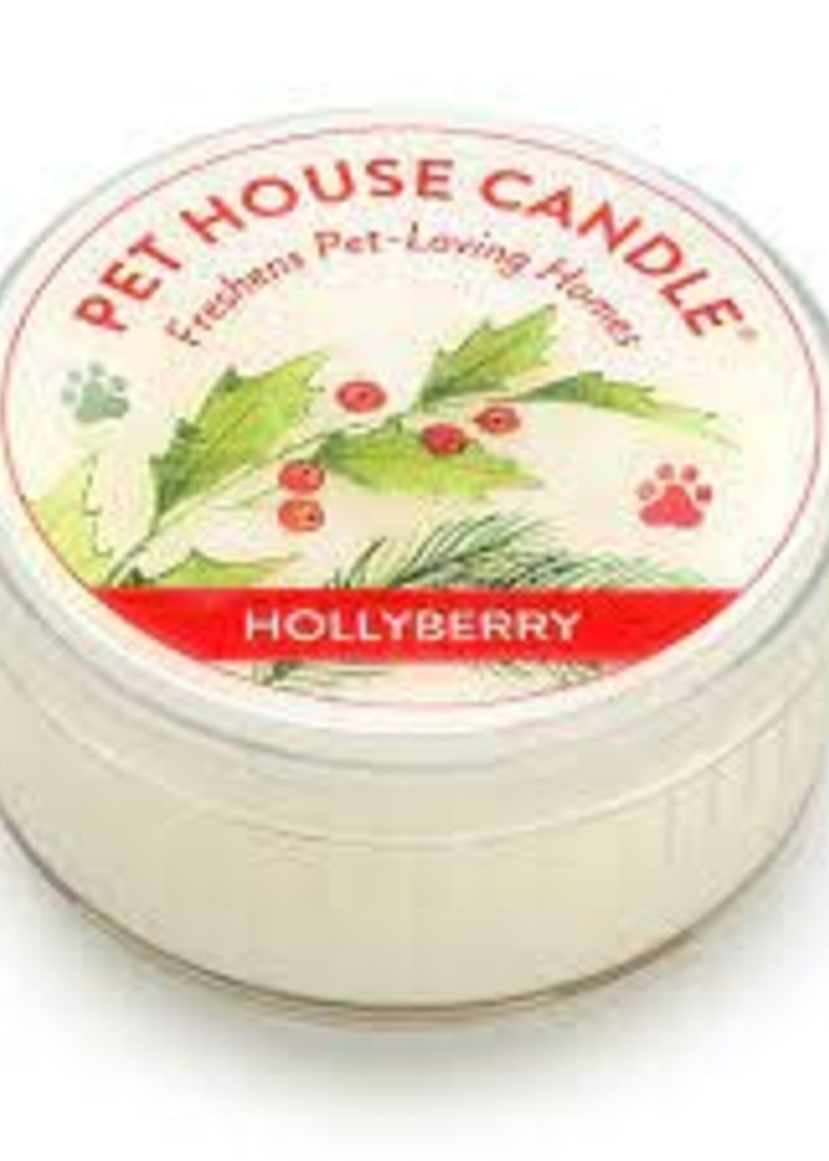 Pet House by One Fur All HollyBerry Mini Candle 1.5 oz