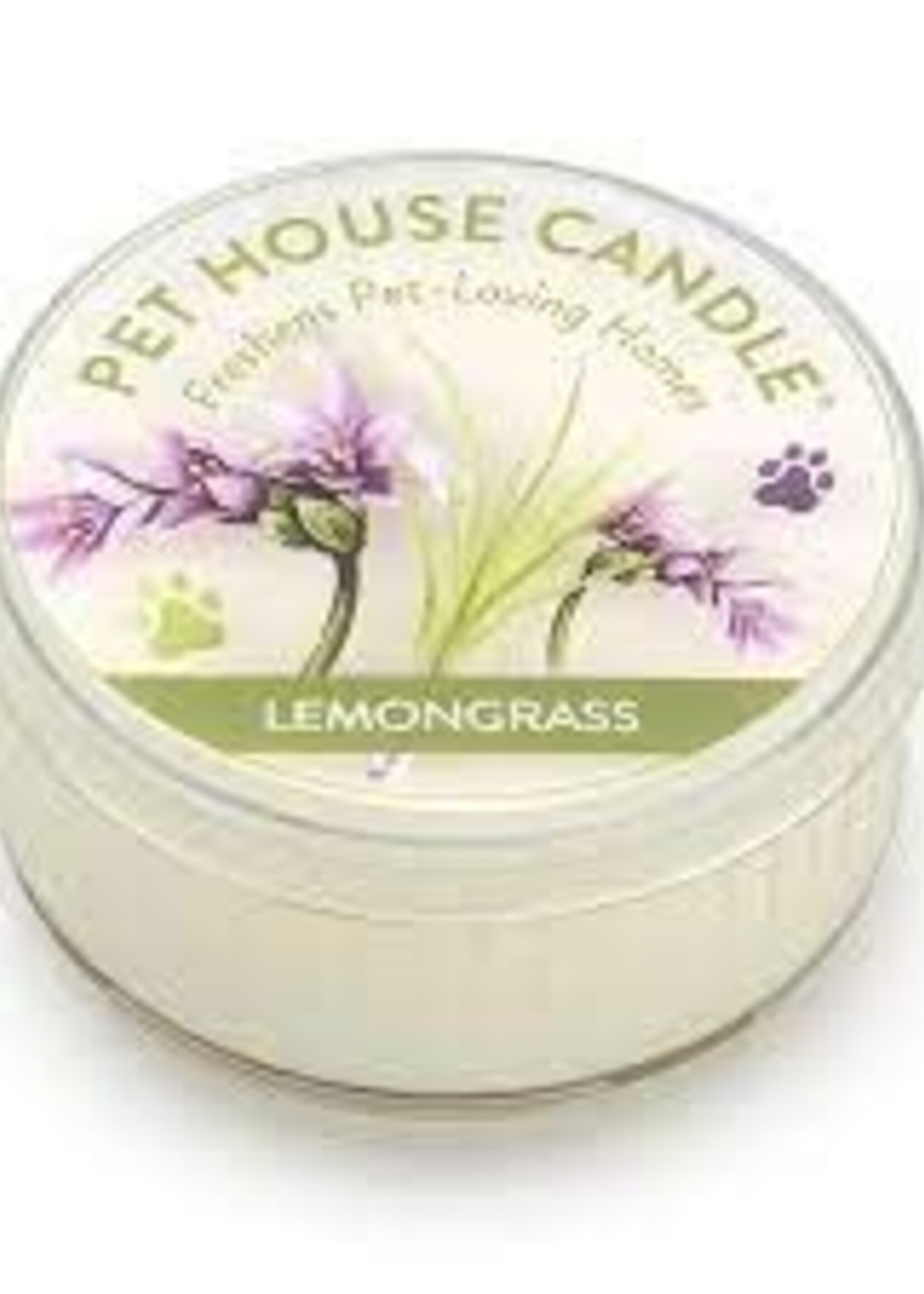 Pet House by One Fur All Lemon Grass Mini Candle 1.5 oz