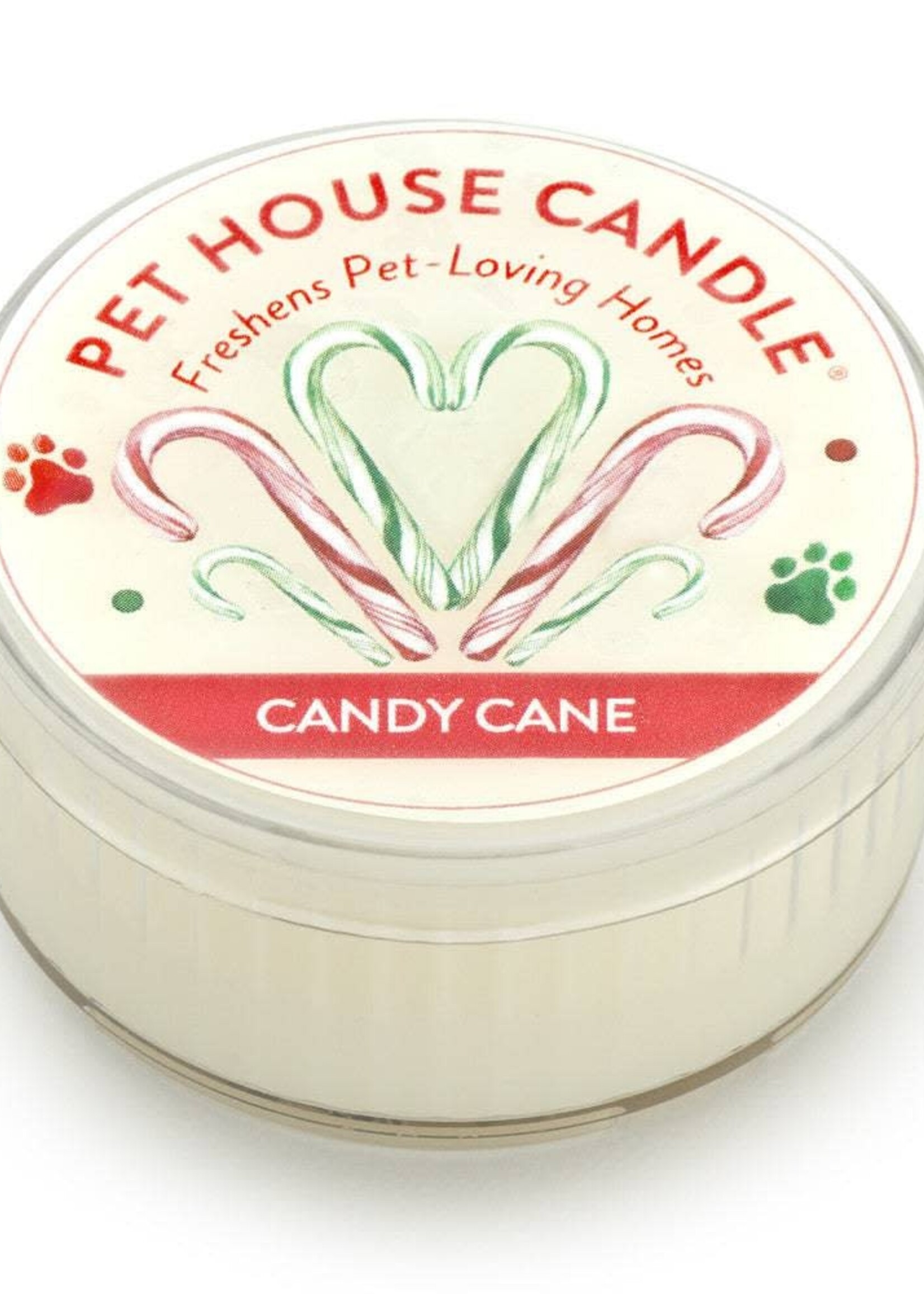 Pet House by One Fur All Candy Cane Mini Candle 1.5 oz