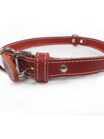 Lacets Arizona Double Leather Collar ReDd1 1/4x24in DISCONTINUED