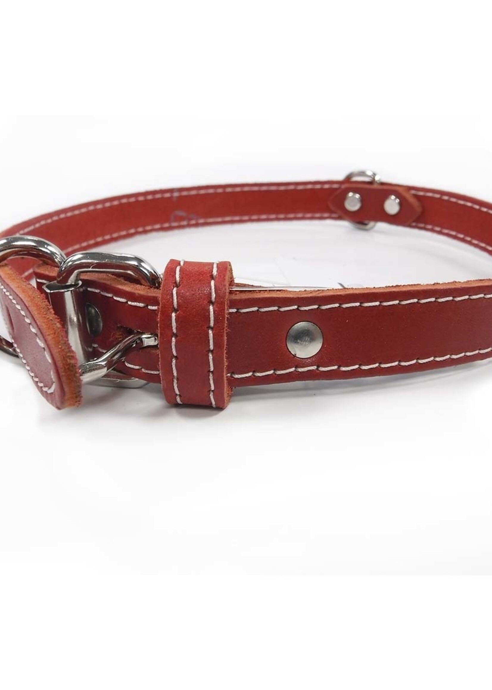 Lacets Arizona Double Leather Collar ReDd1 1/4x24in DISCONTINUED