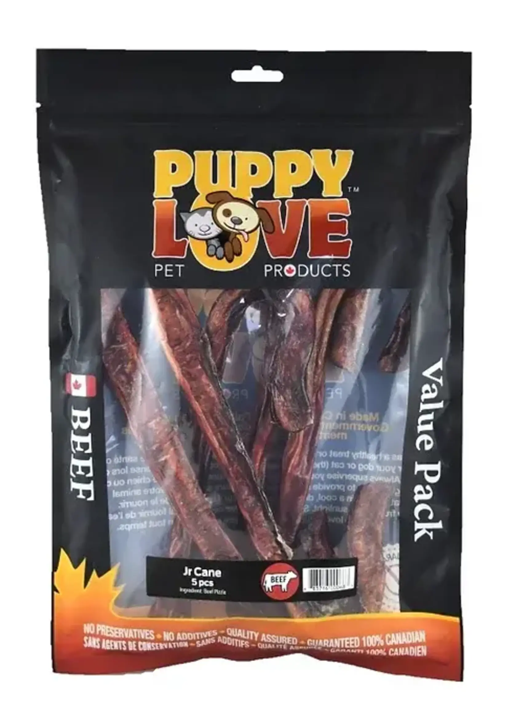 PUPPY LOVE PET PRODUCTS Puppy Love - Jr Cane - 5 Pack