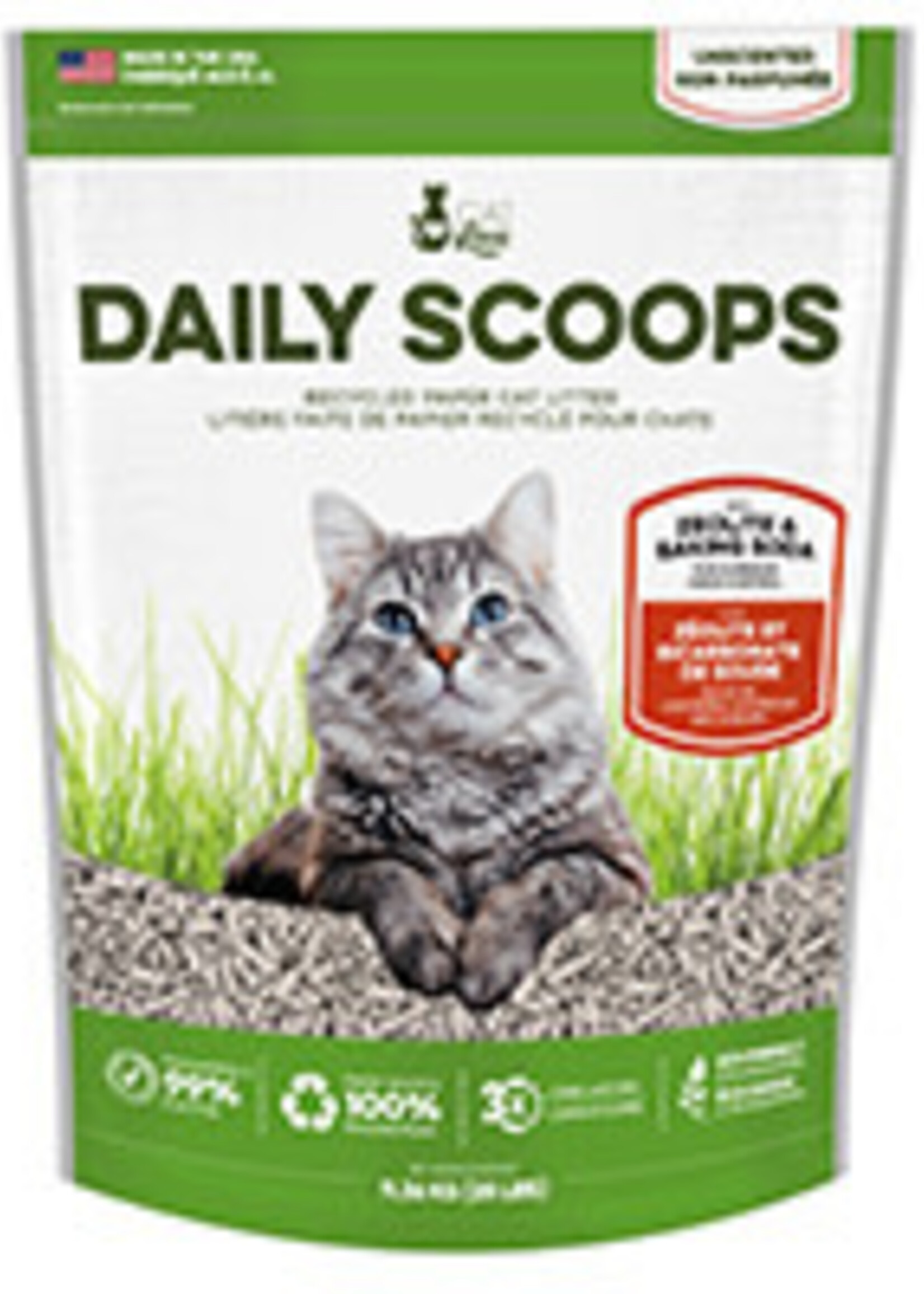 Daily Scoops Cat Love Daily Scoops Paper Cat Litter - 11.26 kg (25 lbs)