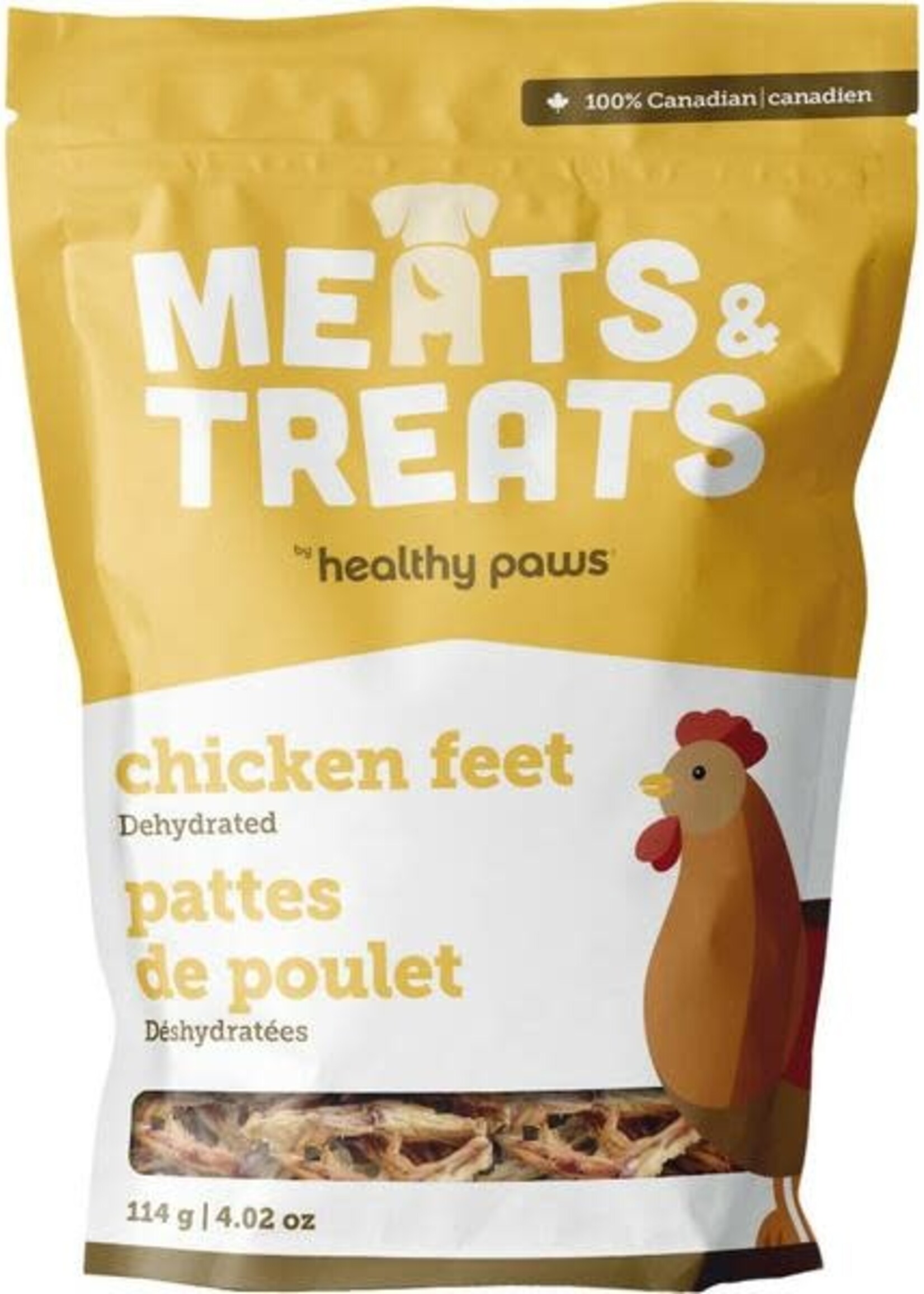 Healthy Paws Meats & Treats - Dehydrated Chicken Neck 125G