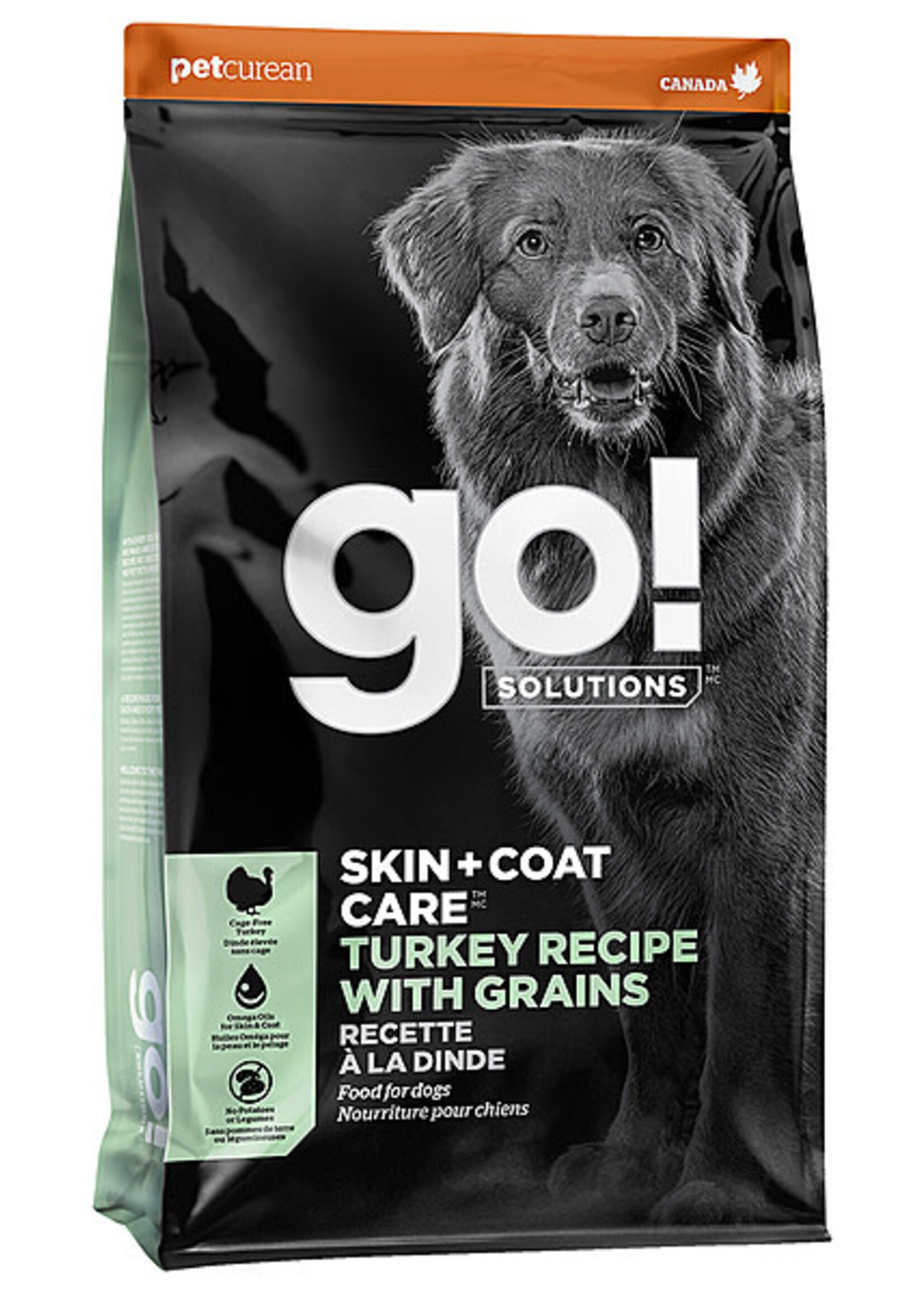 Petcurean Go! GO! Solutions Skin & Coat Turkey Recipe 22LB