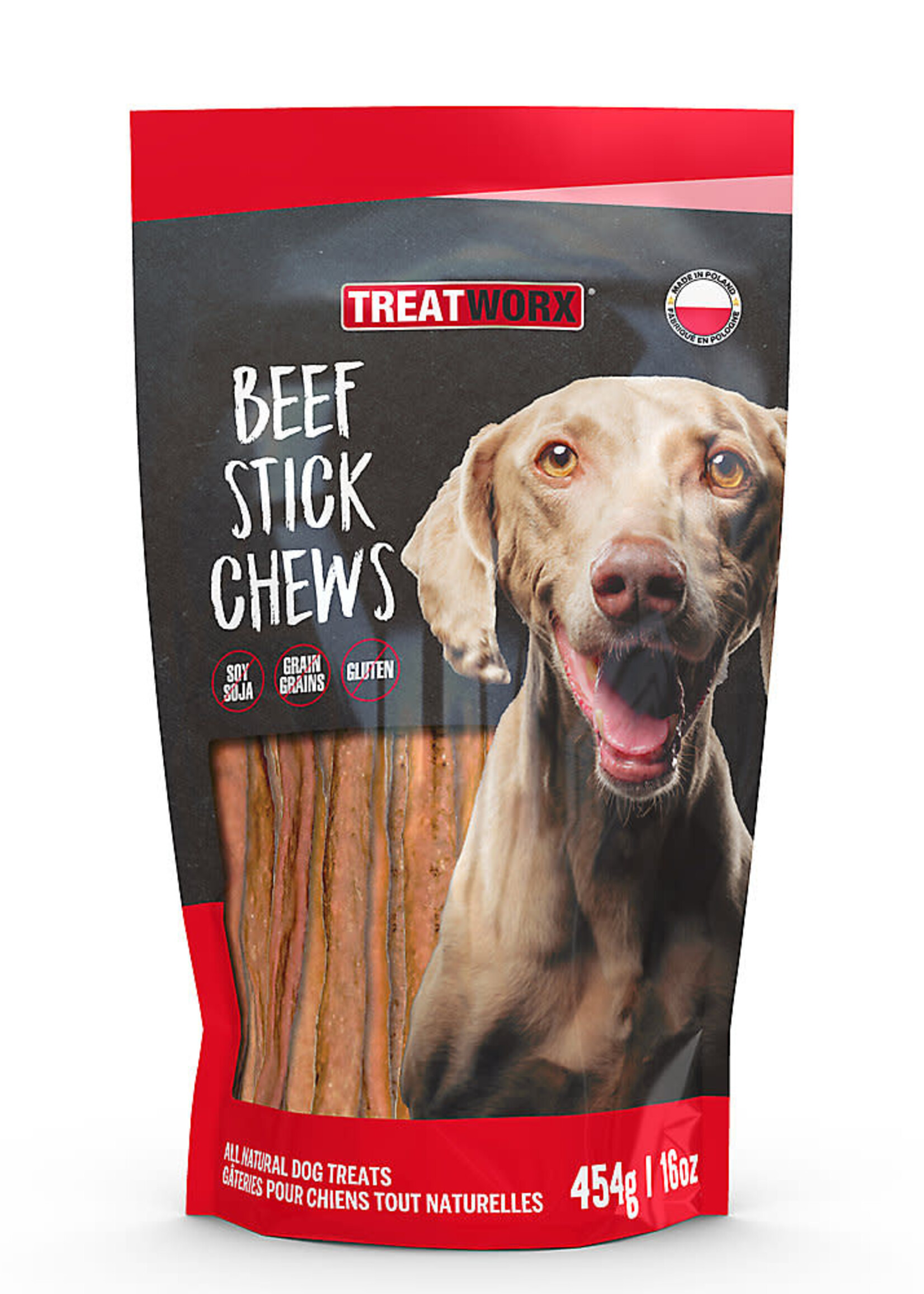 Treatworx Treatworx Beef Stick Chews 454g