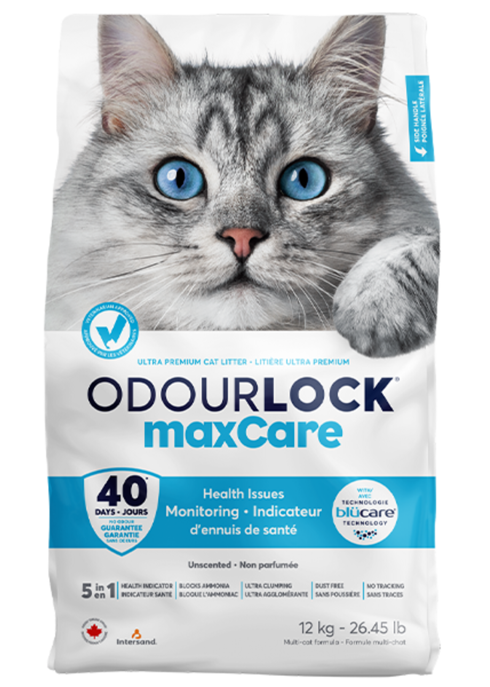 Intersand Odour Lock Cat Litter Max Care 12 kg