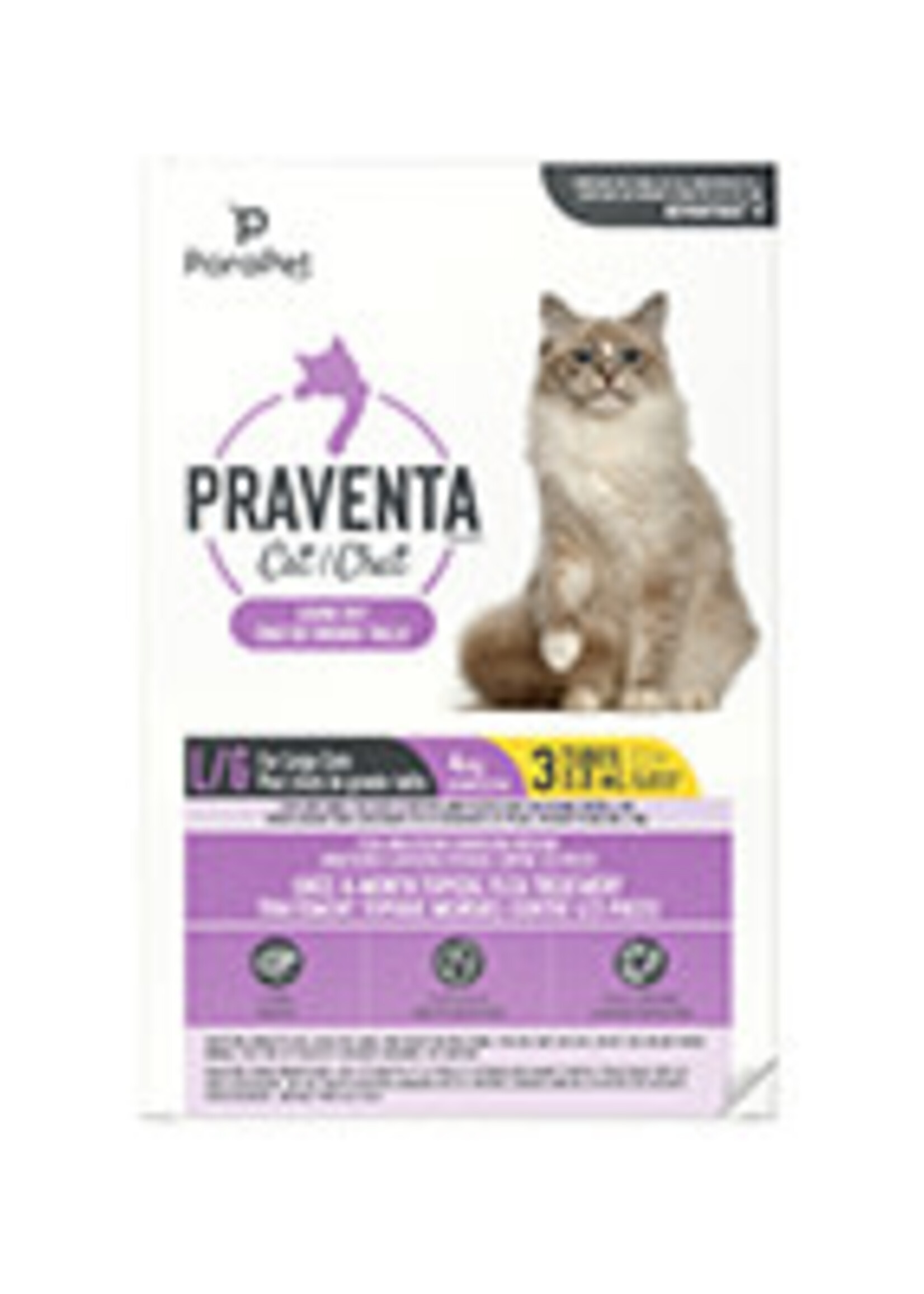 Praventa Parapet Praventa for Large Cats - 3 Tubes