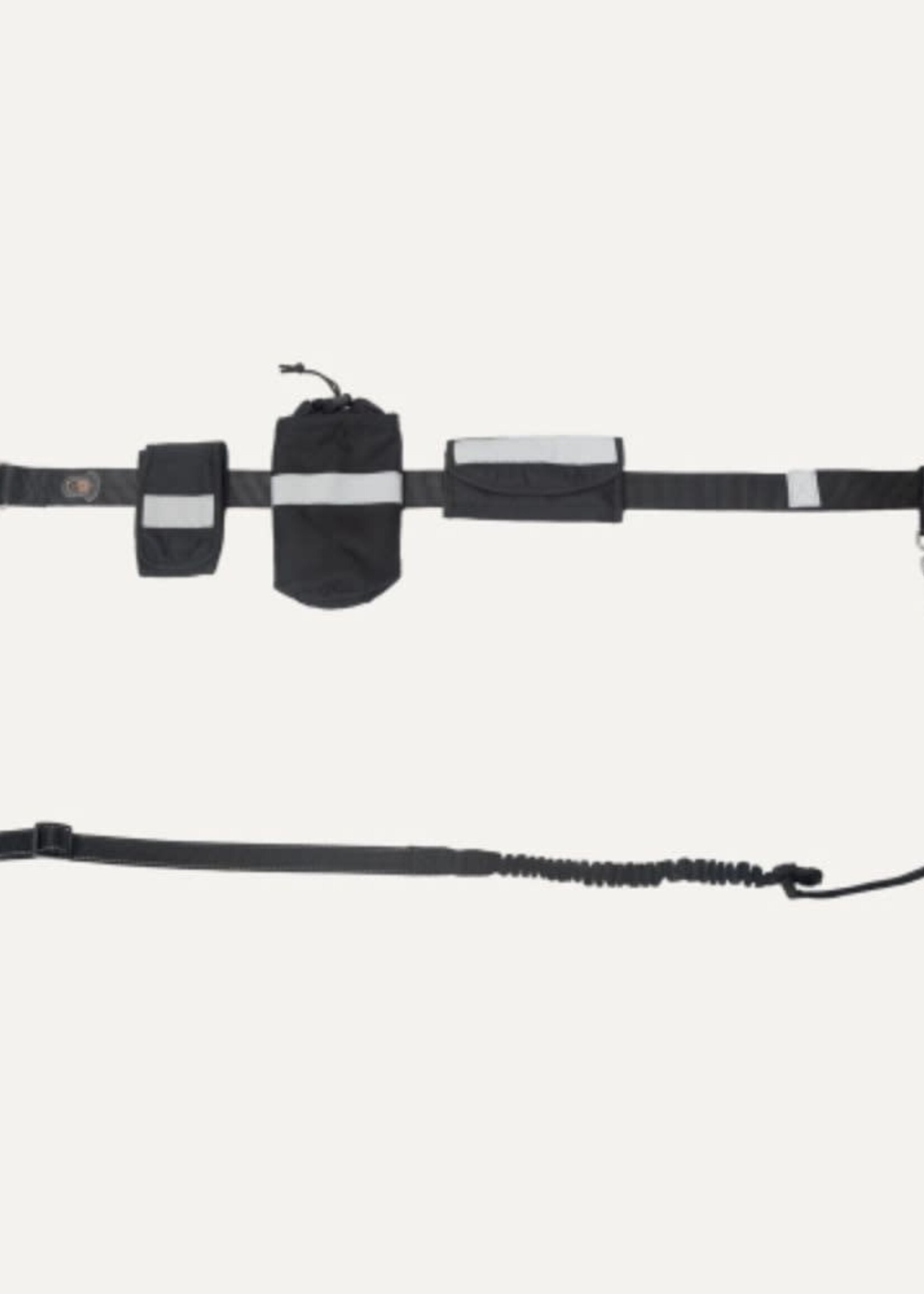 Goo-eez Goo-eez Waist Bungee Leash Bk/Gy