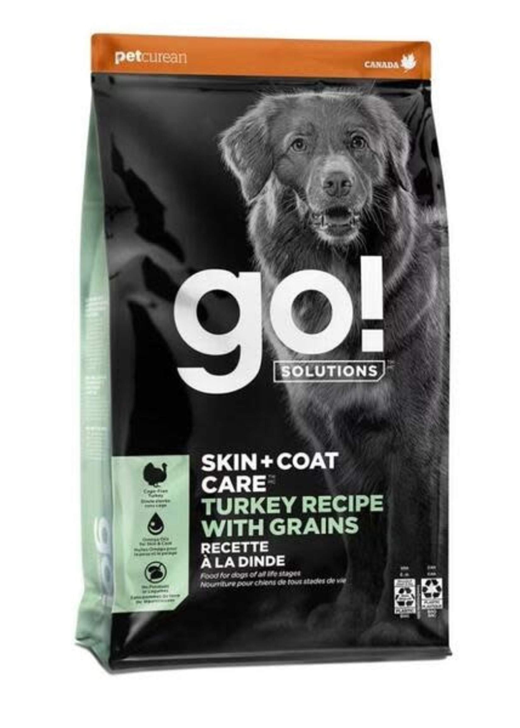 Petcurean Go! GO! Solutions Skin & Coat Turkey Recipe 22LB