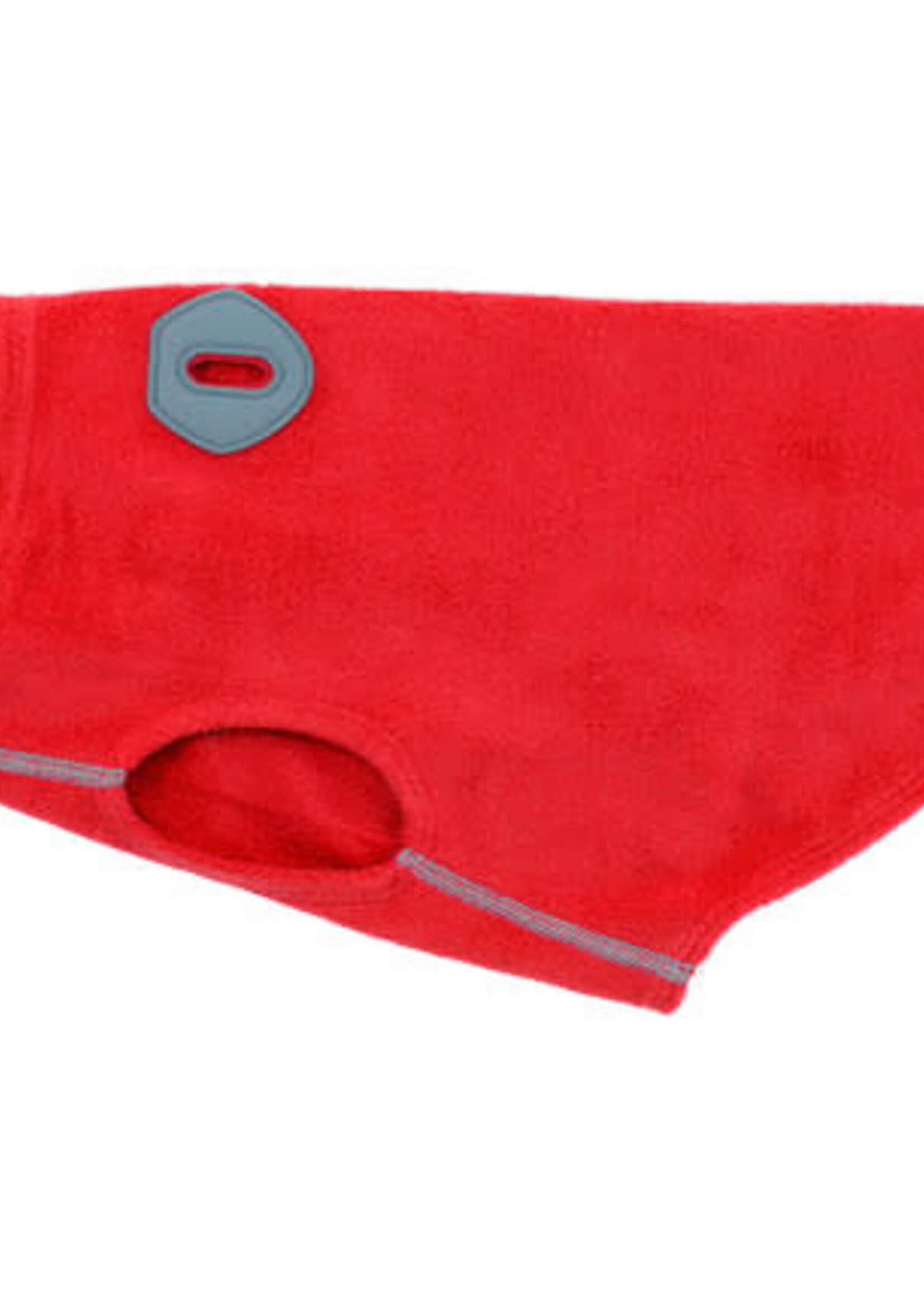 RC Pets Baseline Fleece Pullover - Red/Grey  Size 10