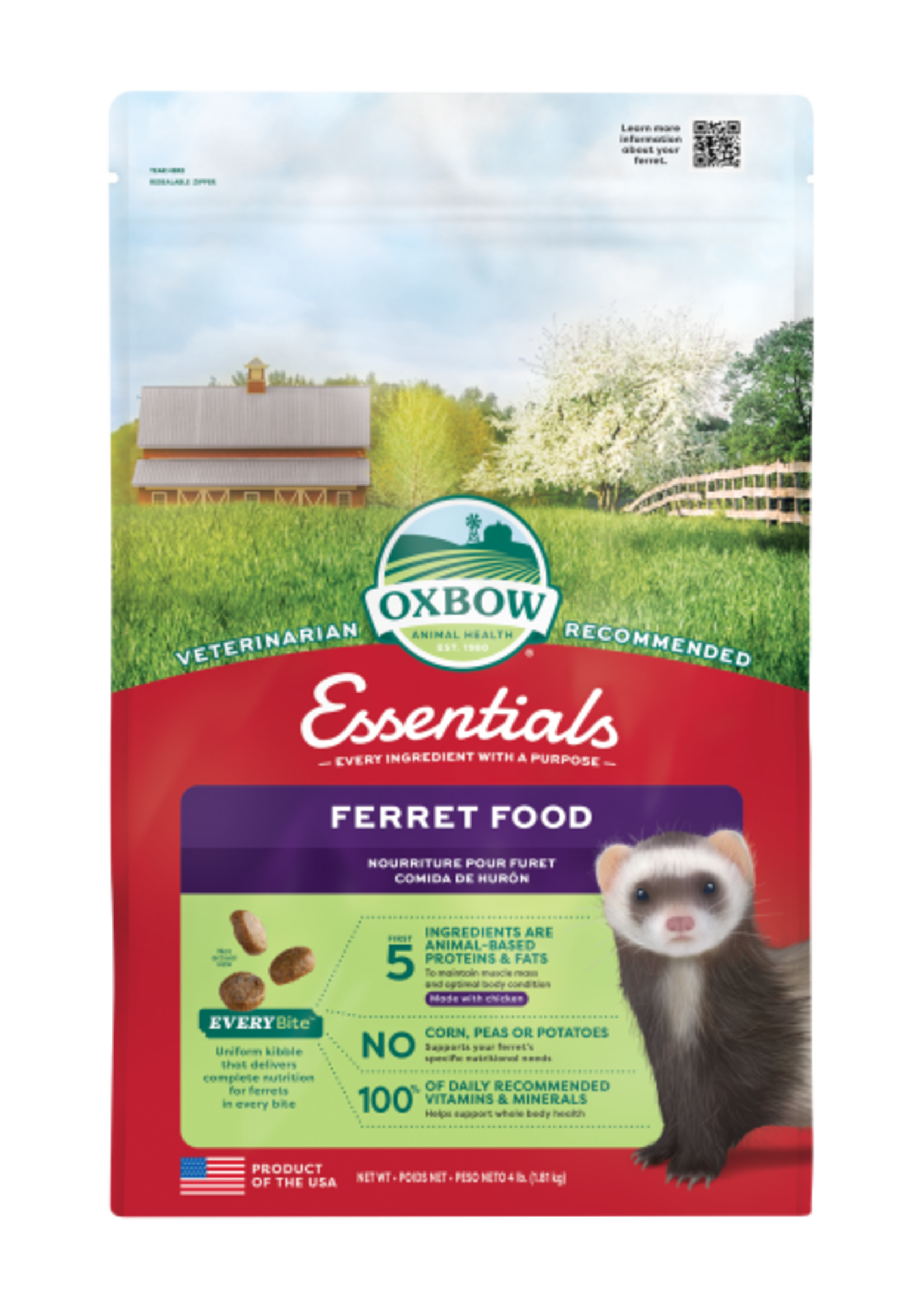 Oxbow Oxbow - Essentials Ferret Food 4 lb