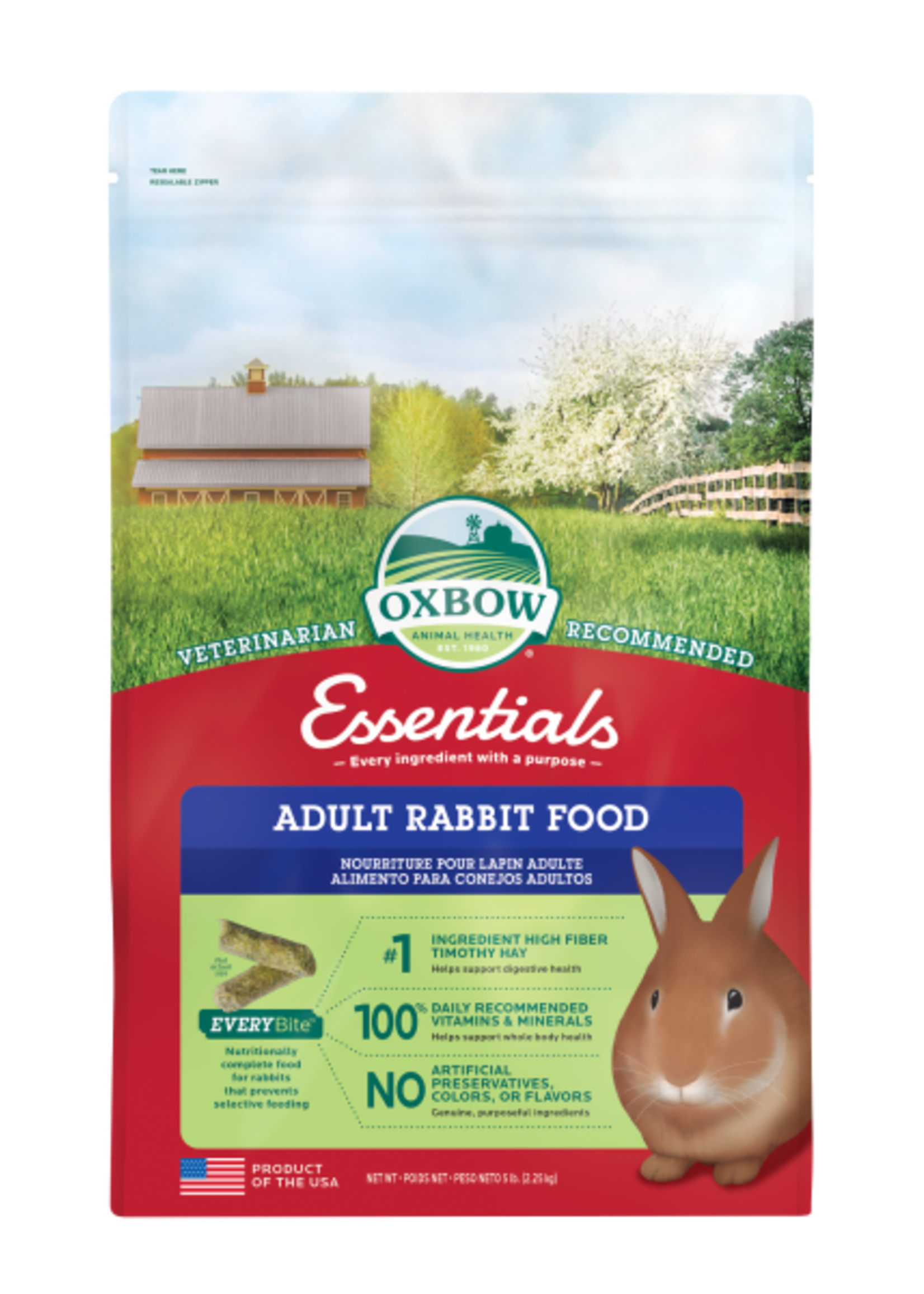Oxbow Oxbow - Essentials Adult Rabbit Food 5 lb