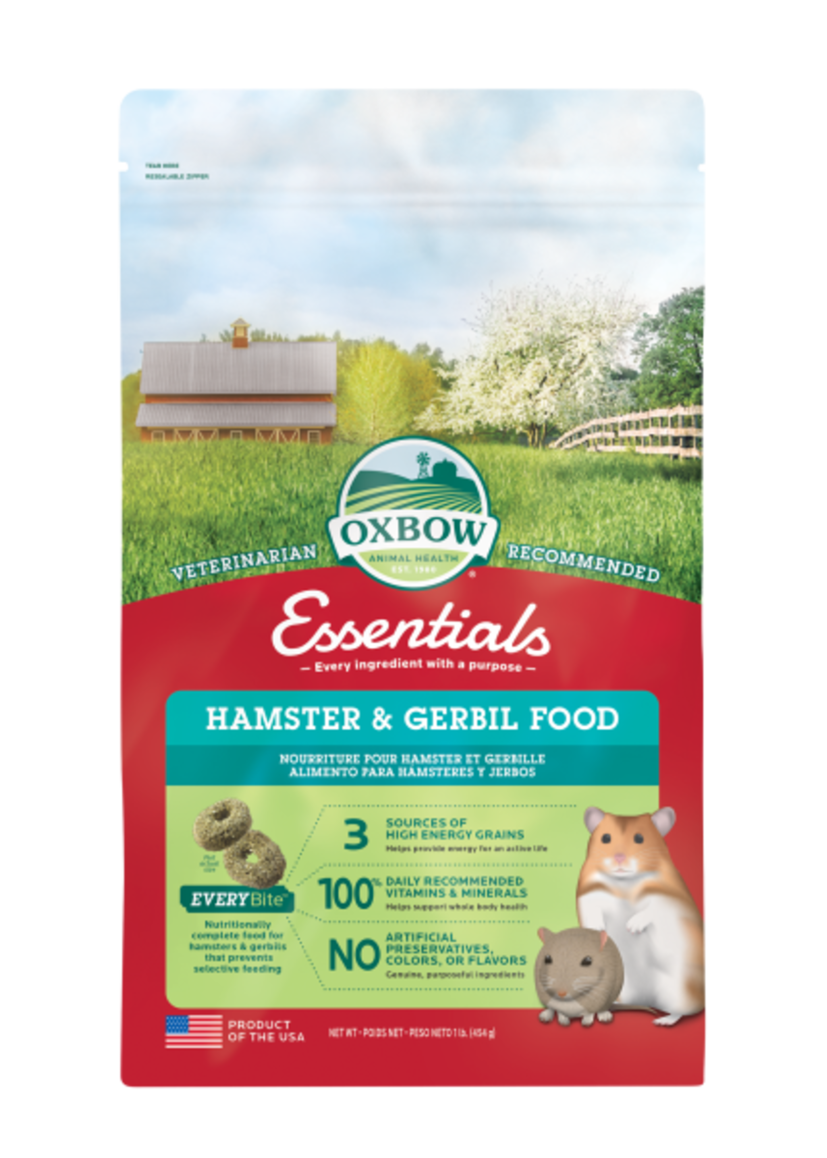 Oxbow Oxbow - Essentials Hamster & Gerbil Food 1 lb