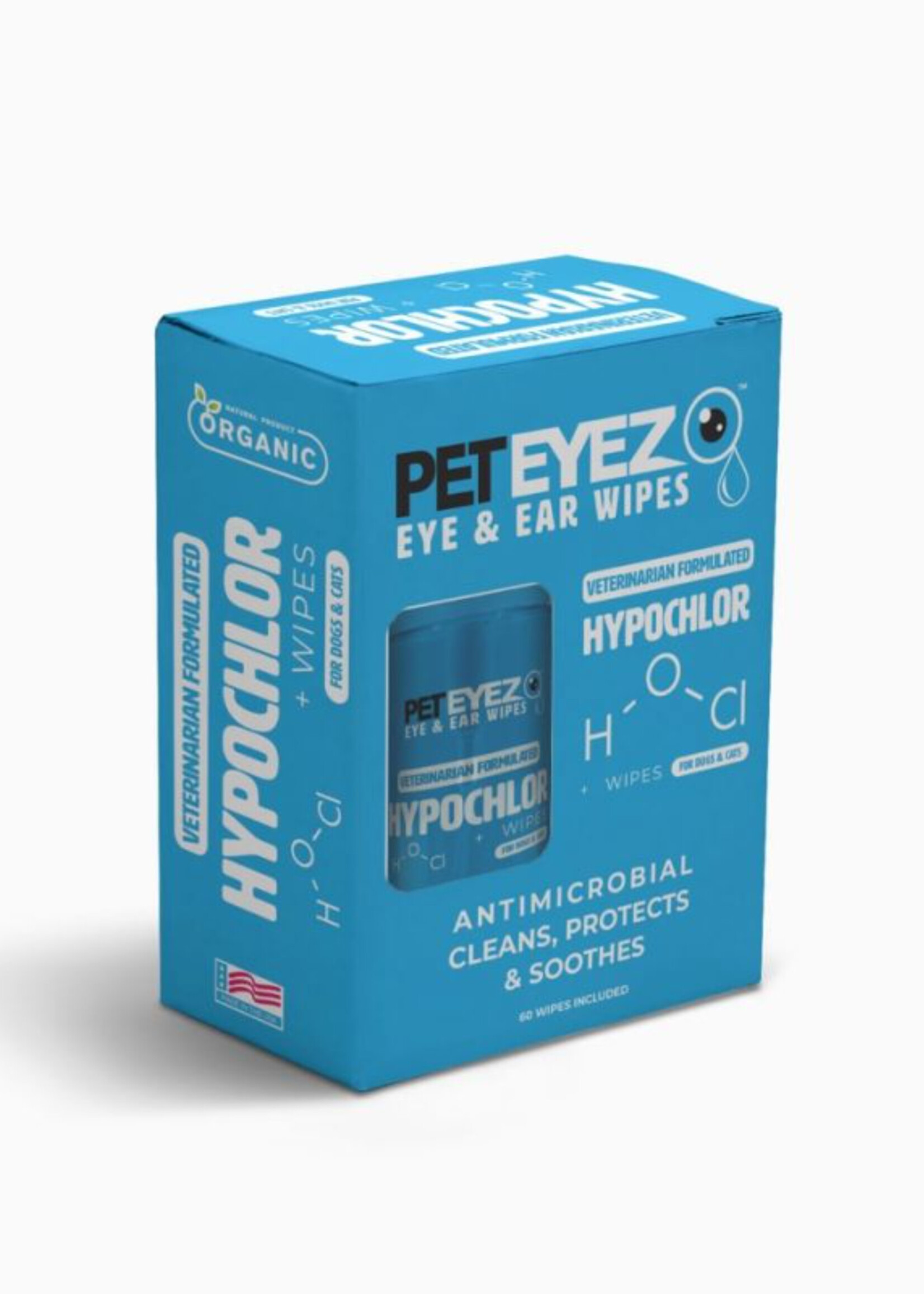 The Fit Organization LLC PetEyez Eye+Ear Wipes 120 ct