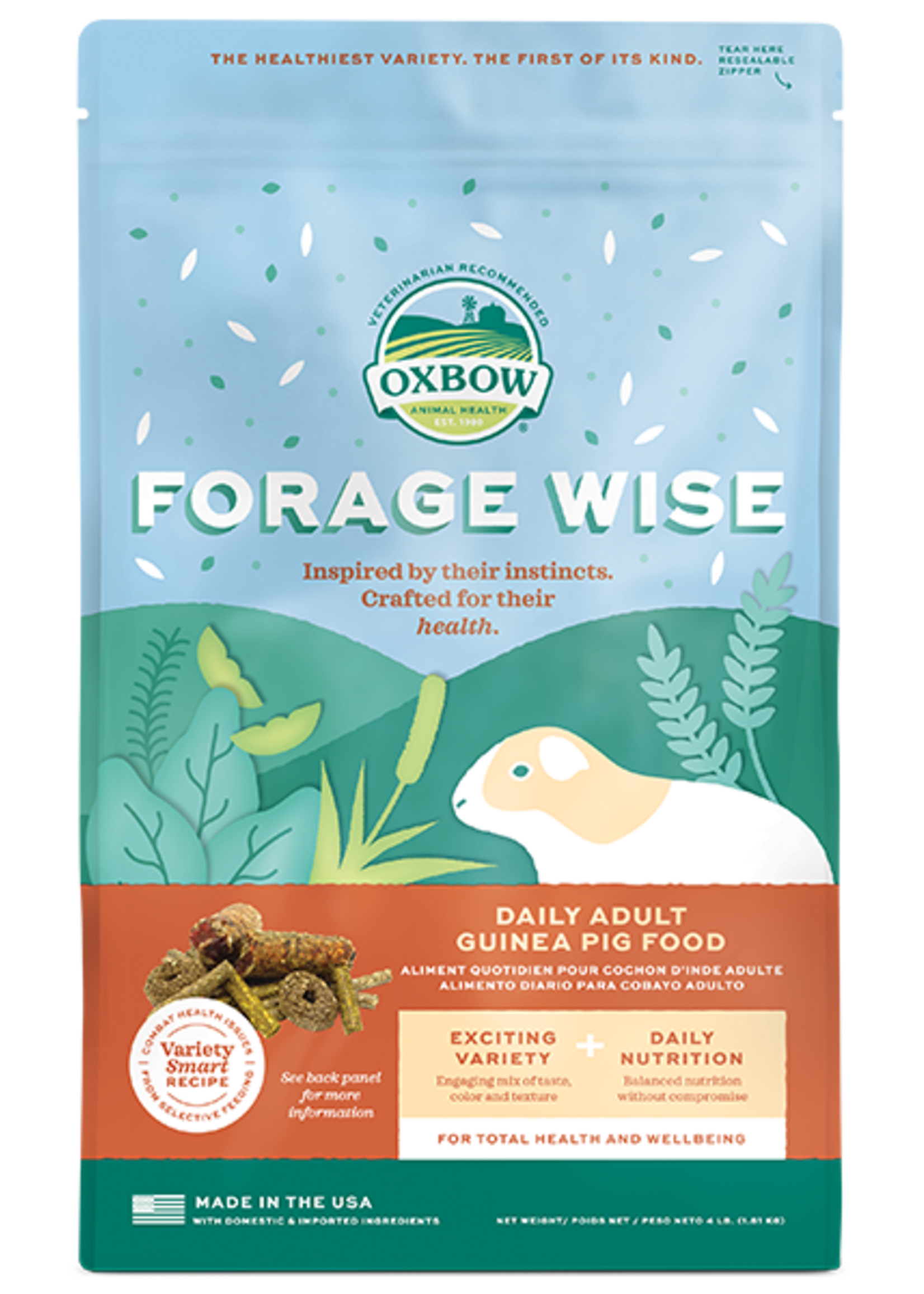 Oxbow Oxbow Forage Wise Adult Guinea Pig Food 4 lb